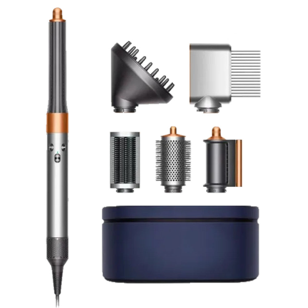 Dyson Airwrap Complete Styler Long Diffuse Nickel/Copper - Certified Refurbished with 1 Year Warranty | Professional Hair Styling Tool for Curling, Smoothing & Volumizing at Home