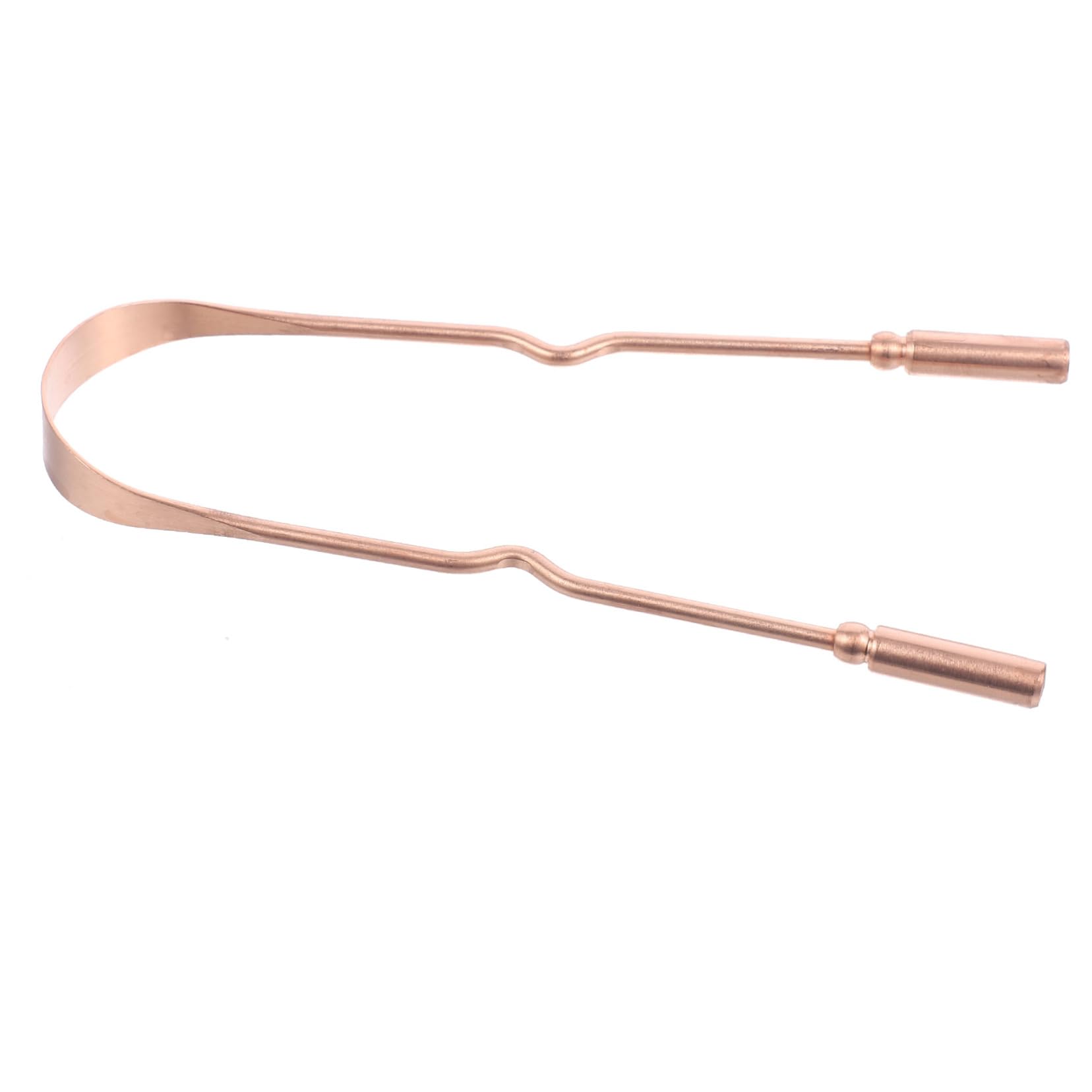 Healifty 2-Pack Copper Tongue Scraper for Oral Hygiene - Stainless Steel Travel Case & Metal Brushes - Instantly Freshens Breath, Removes Bacteria & Plaque - Perfect for Home, Travel, and Daily Dental Care Routine