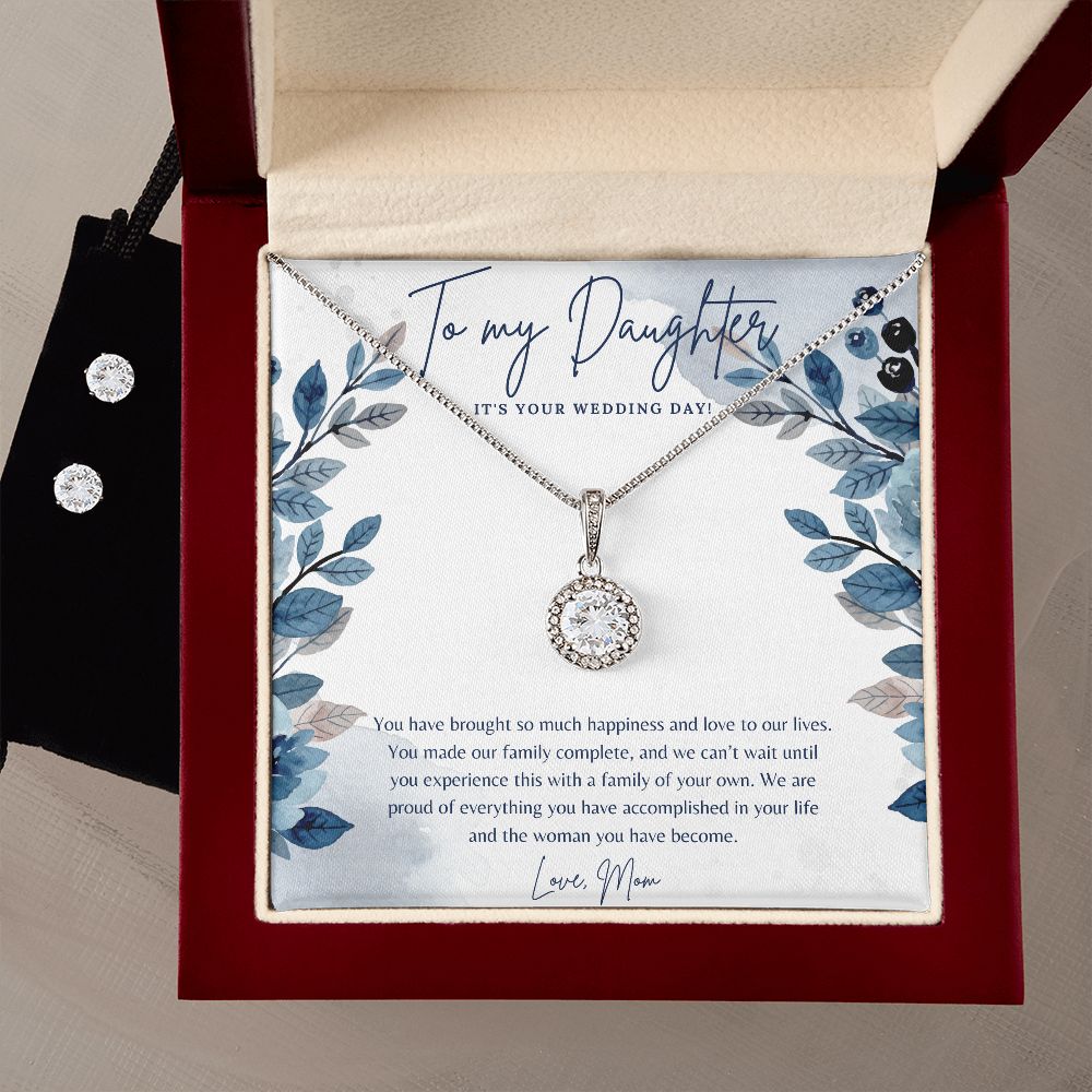 Elegant Jewelry Gift Set for Daughter's Wedding Day - Perfect Bridal Accessories & Keepsake for Special Occasions