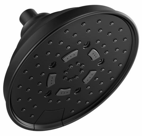 7-Function Matte Black Shower Head with H2OKinetic Technology - 1.75 GPM Water Saving - Brizo 87495 BL - Perfect for Modern Bathrooms & Spa-Like Experience
