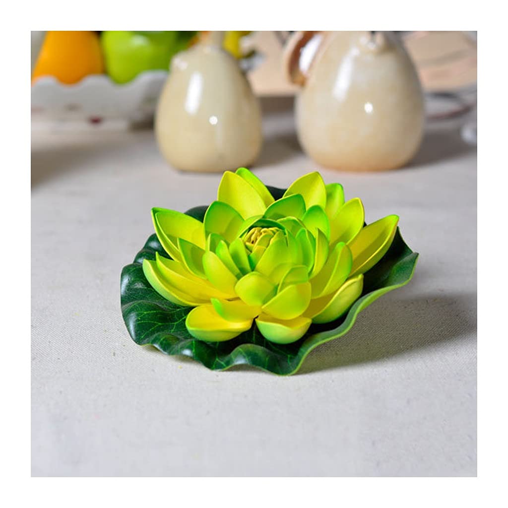 10 Pcs Realistic Artificial Lotus Flowers & Water Lily Pads - Floating Foam Decor for Garden Ponds, Koi Fish Tanks, Aquariums, Wedding Centerpieces & Home Decor - Lifelike Fake Flowers Bouquet for Indoor/Outdoor Use