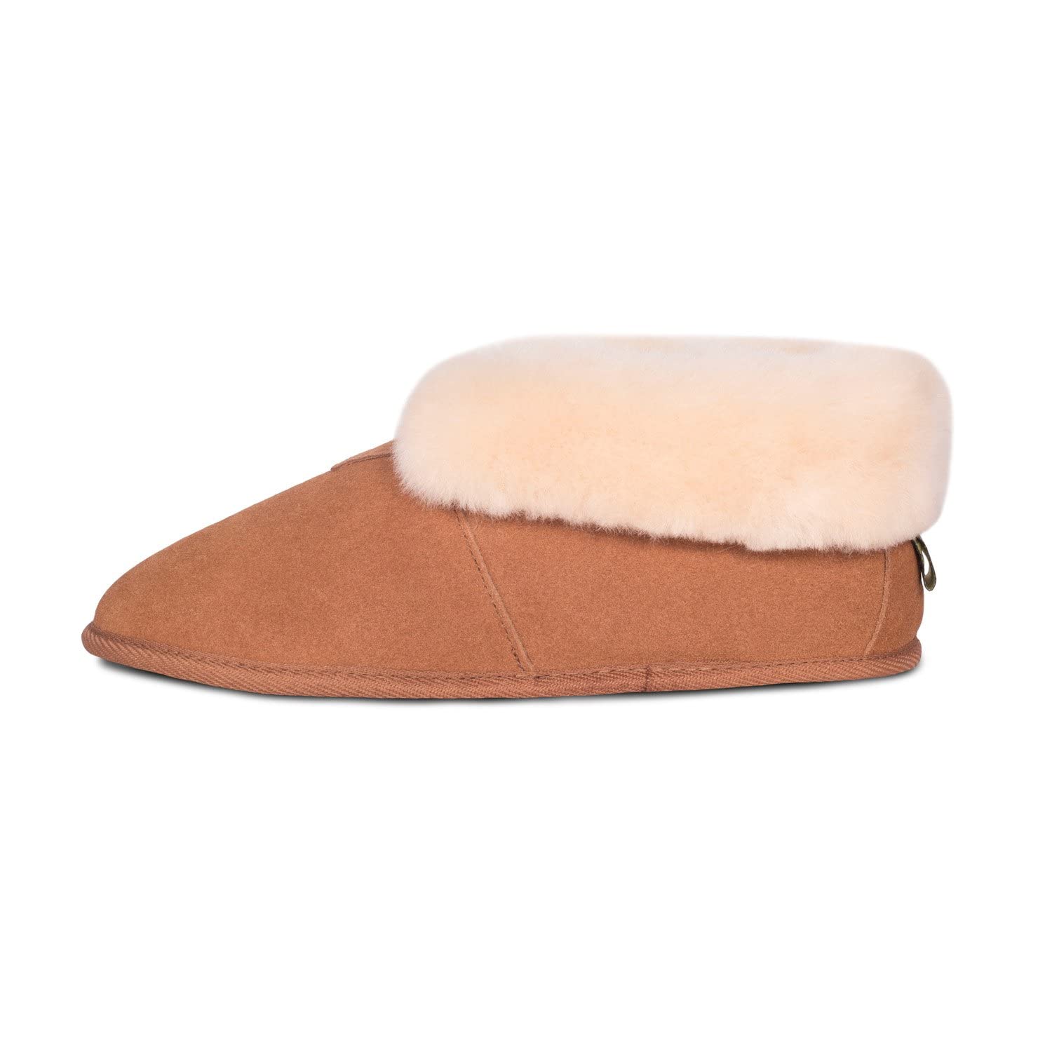 Women's Sheepskin Ankle Bootie Slippers - Cozy Indoor & Outdoor House Shoes for Winter Comfort - Perfect for Lounging, Relaxing & Keeping Feet Warm at Home