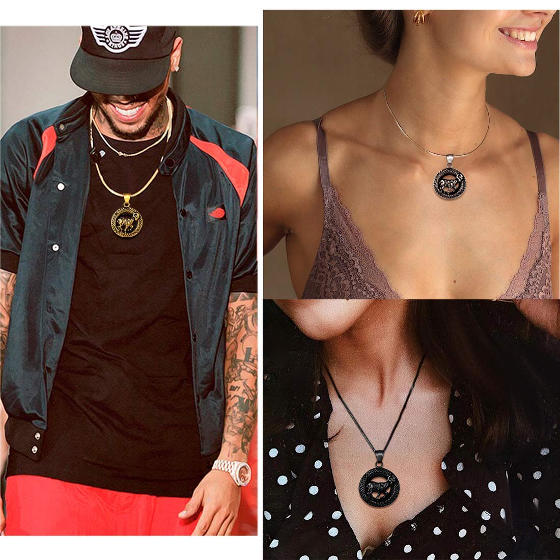 12 Zodiac Necklace - 316L Stainless Steel Constellation Pendant for Men & Women | Birthday Gift & Astrology Jewelry