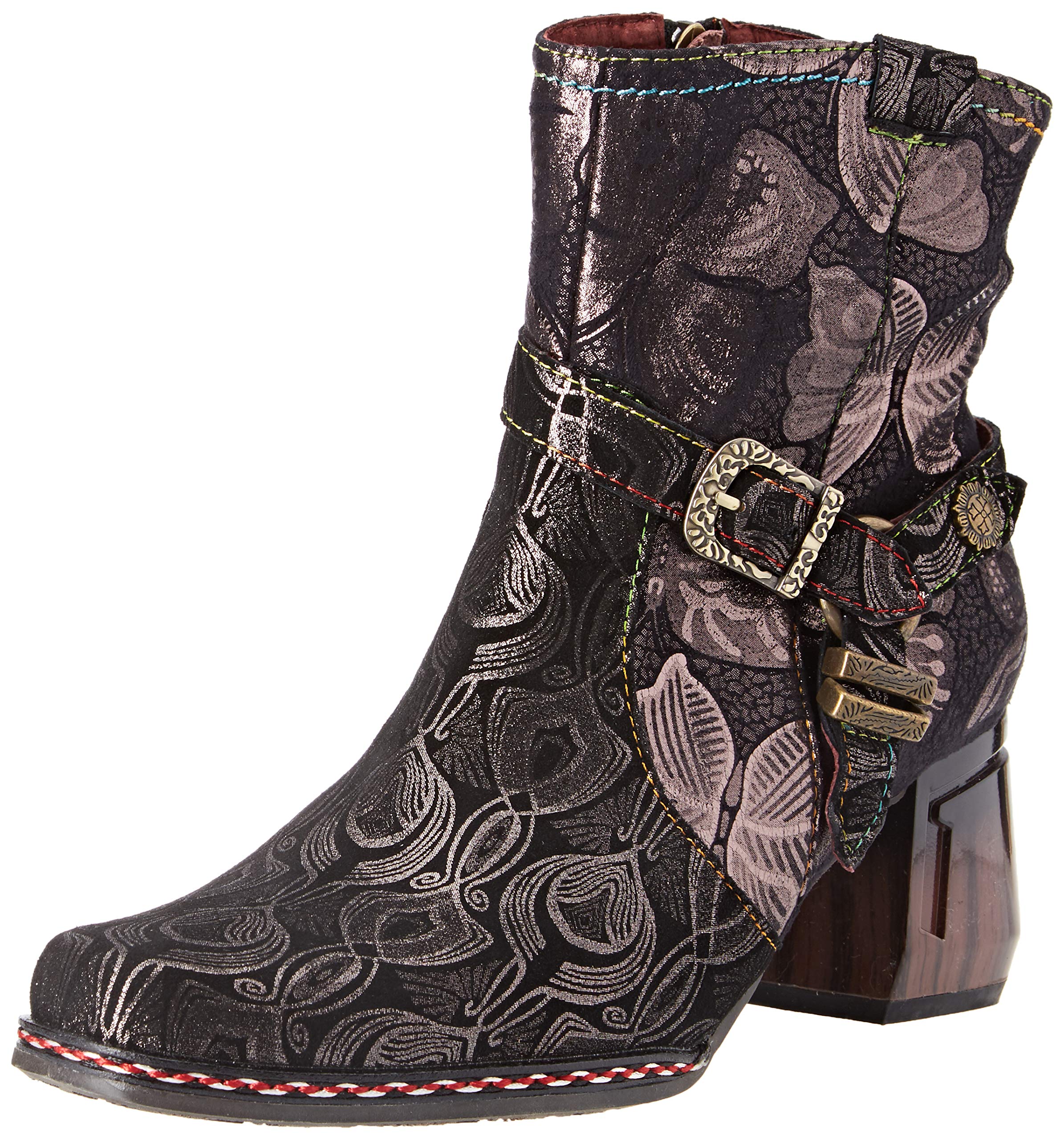 Laura Vita Women's Gocalo 03 Ankle Boots - Stylish Leather Mid Heel Booties for Fall & Winter | Perfect for Office, Date Night & Casual Outfits