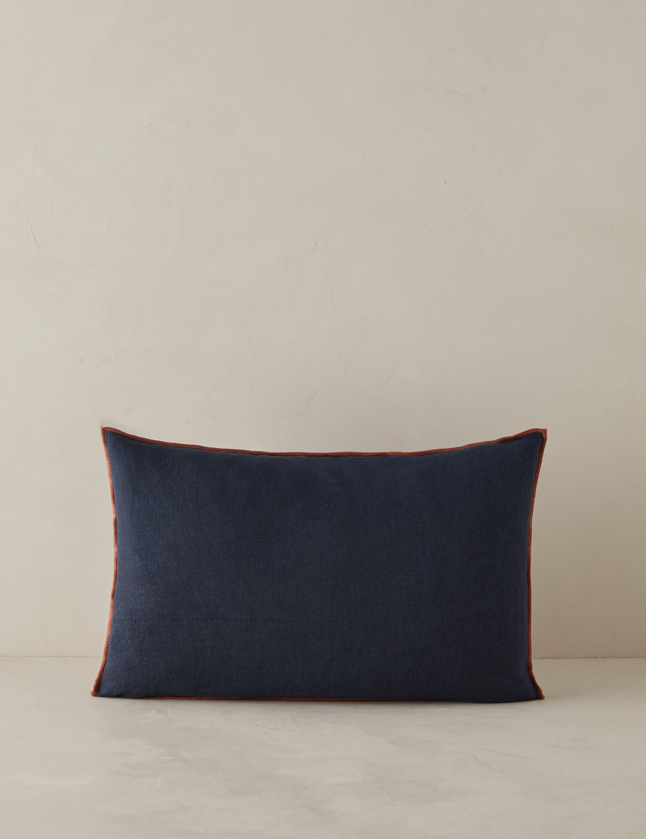 Carys Contrast Linen Pillow - Soft & Breathable Decorative Throw Pillow for Sofa, Bed, Couch - Perfect for Living Room, Bedroom & Home Decor
