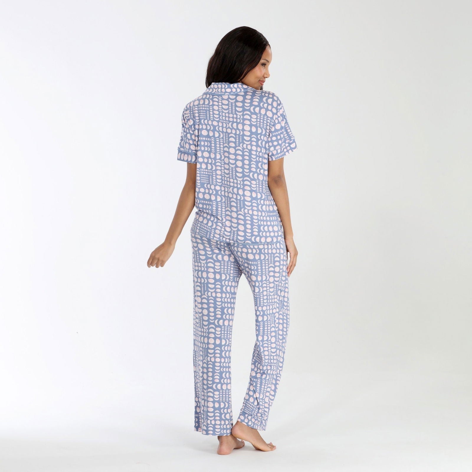 All American PJ Set In Stormy Moons - Cozy Cotton Sleepwear for Women & Men | Perfect for Lounging, Sleepovers & Relaxing at Home