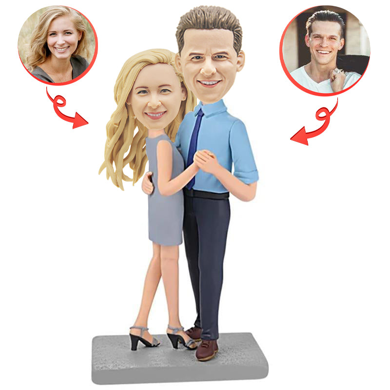 Custom Couple Bobblehead - Personalized Dancing Figurine for Anniversaries, Weddings & Gifts | Unique Home Decor & Party Favors