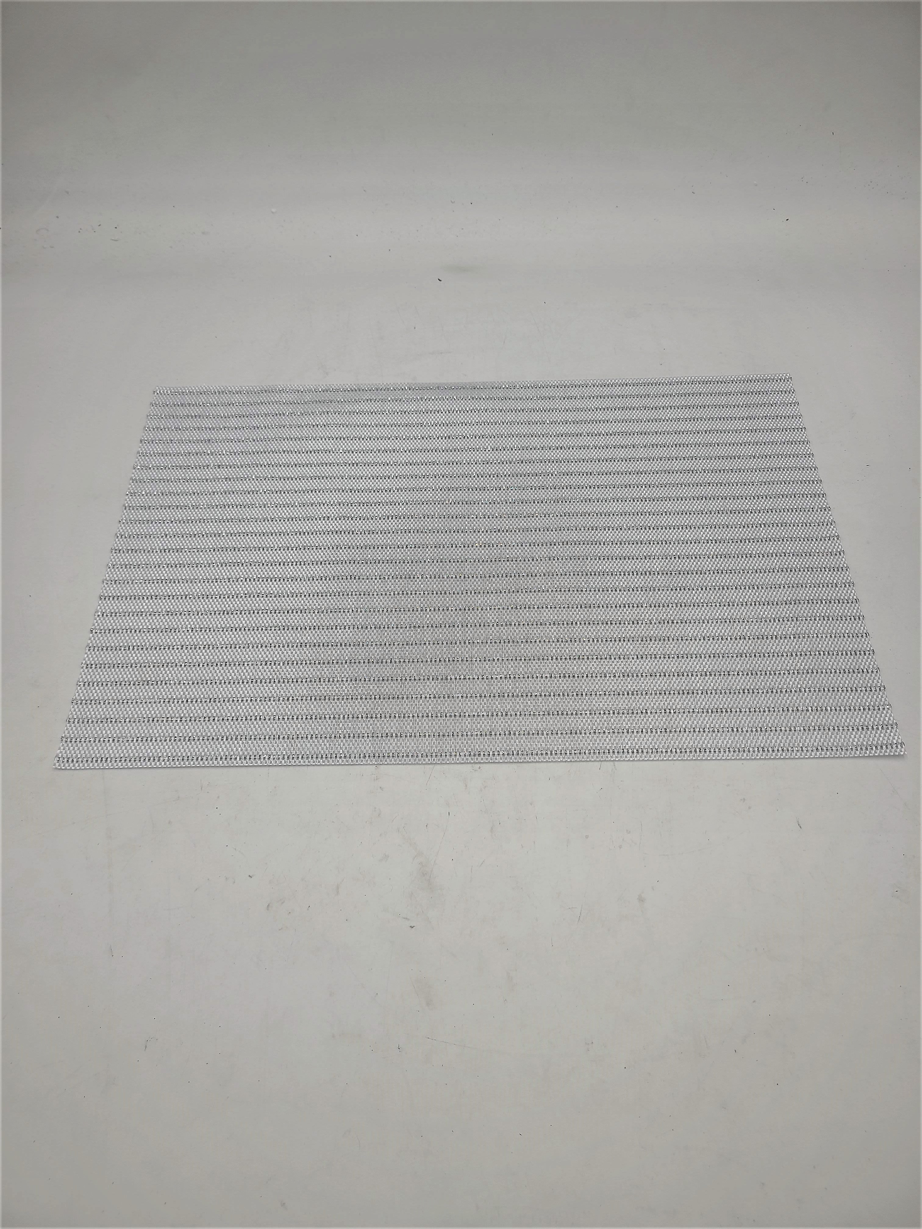 18x12 Silver Rectangle Placemat - 1 Piece (300/CS) - Elegant Dining Table Decor for Restaurants, Weddings, and Home Entertaining