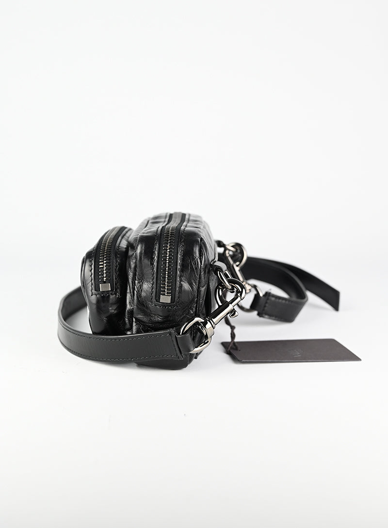 Valentino Black VLTN Crossbody Bag for Women | Luxury Leather Shoulder Purse | Perfect for Parties, Dates & Evening Events