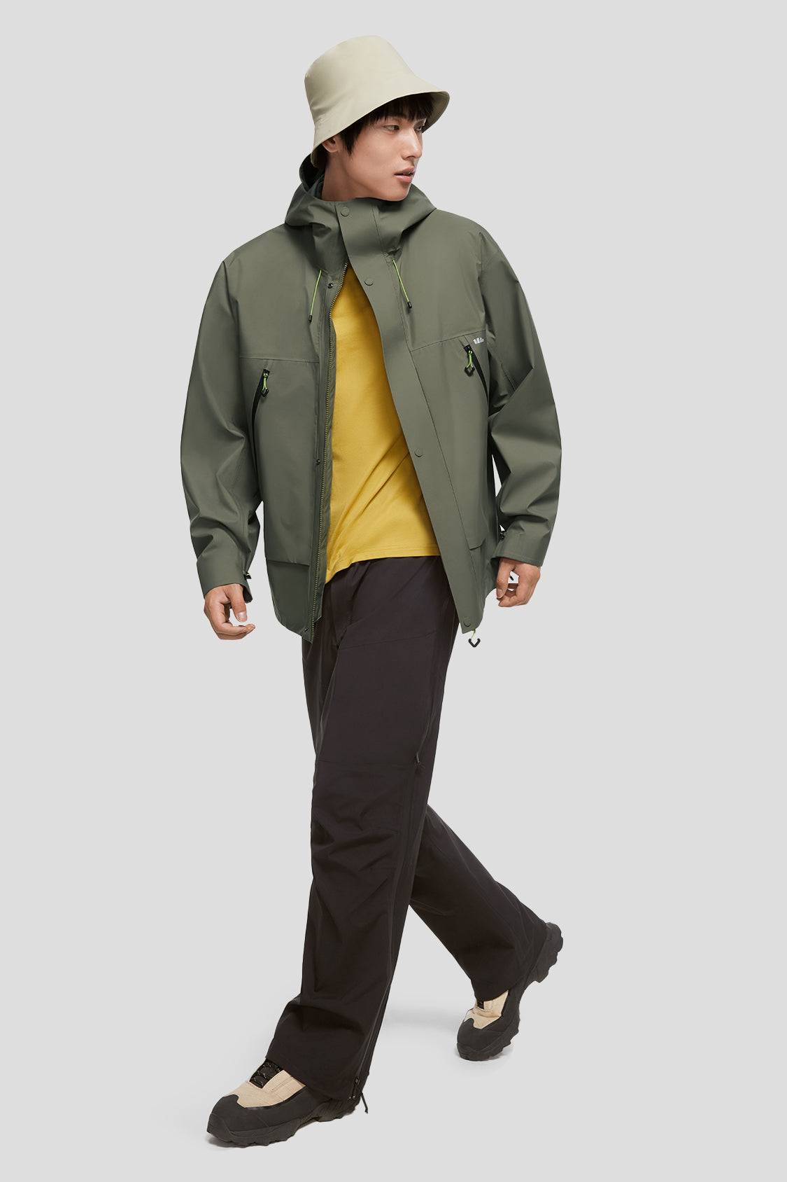 ThermaGuard Men's 3-in-1 Waterproof Windproof Insulated Jacket - Lightweight Winter Coat for Hiking, Camping & Outdoor Activities