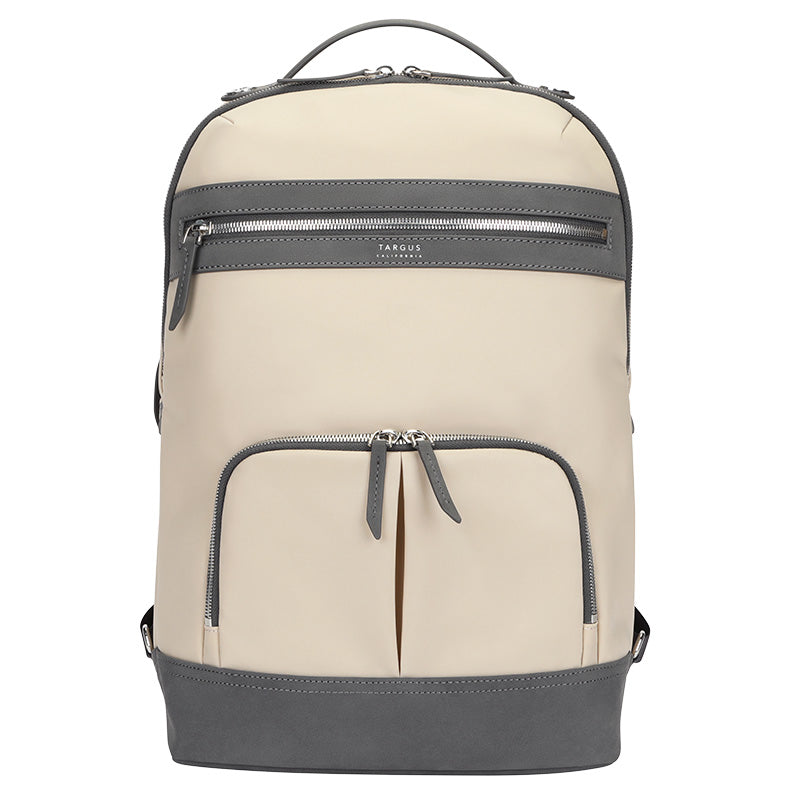 Targus Newport 15 BPK Tan Laptop Backpack - Durable & Lightweight for Work, School & Travel