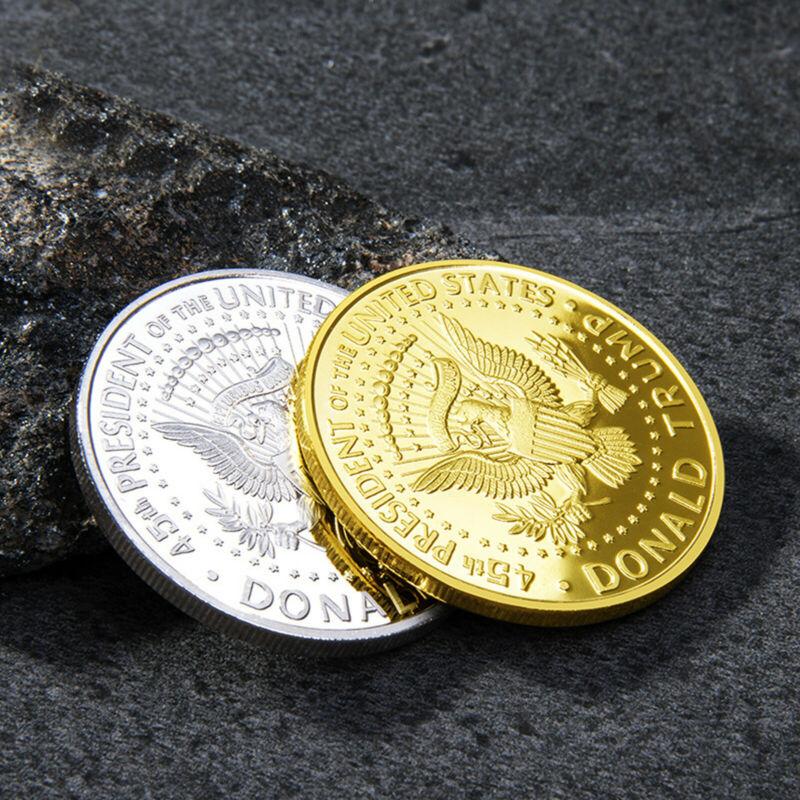 10PCS 2019 US President Donald Trump Inaugural Eagle Commemorative Coin Set - Gold Plated Collectible Coins for Gifts, Display & Coin Collections - Perfect for Political Memorabilia Enthusiasts & History Buffs