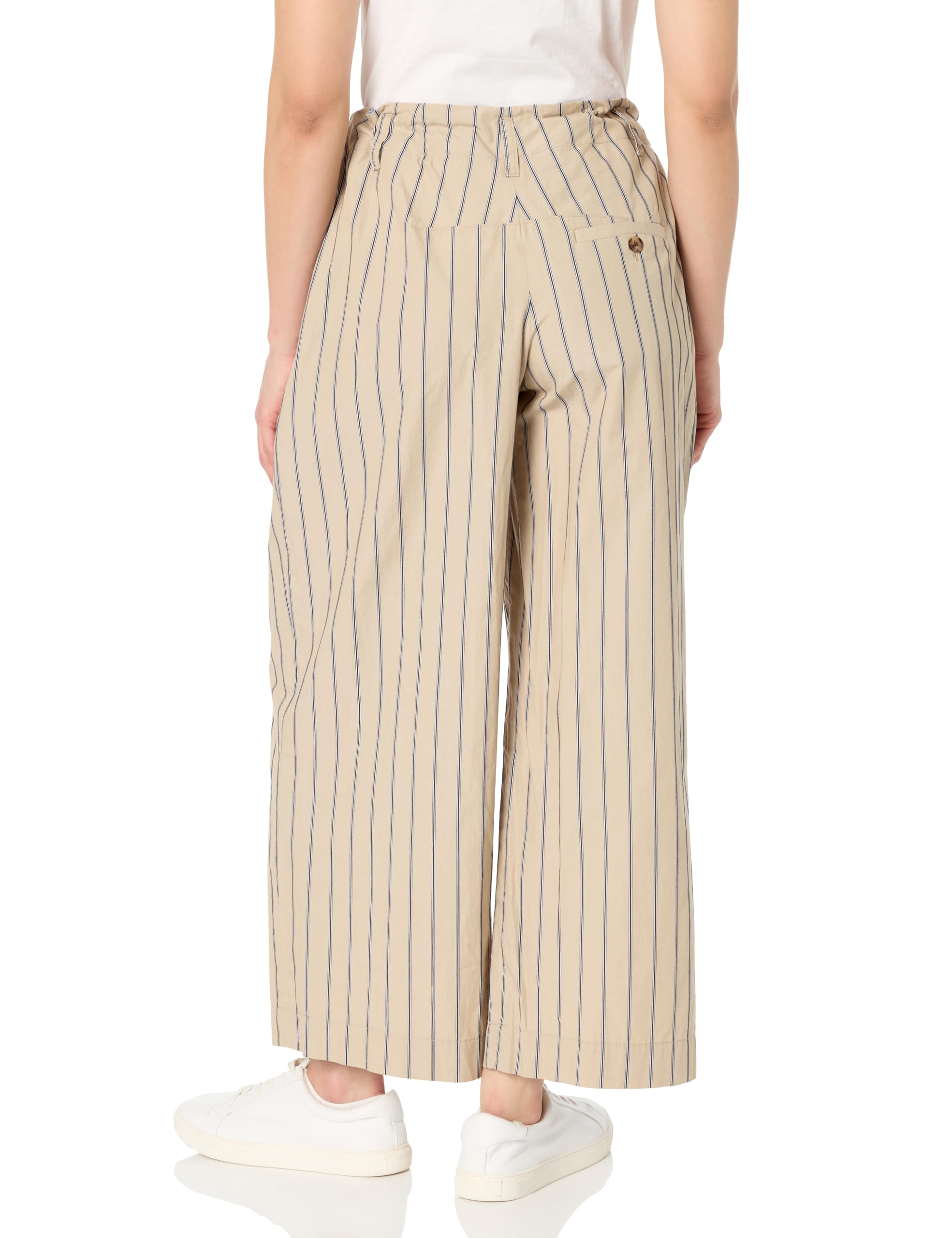 Nautica Women's Striped Wide Leg Pants - Comfortable Casual Lounge Pants for Work, Travel & Everyday Wear