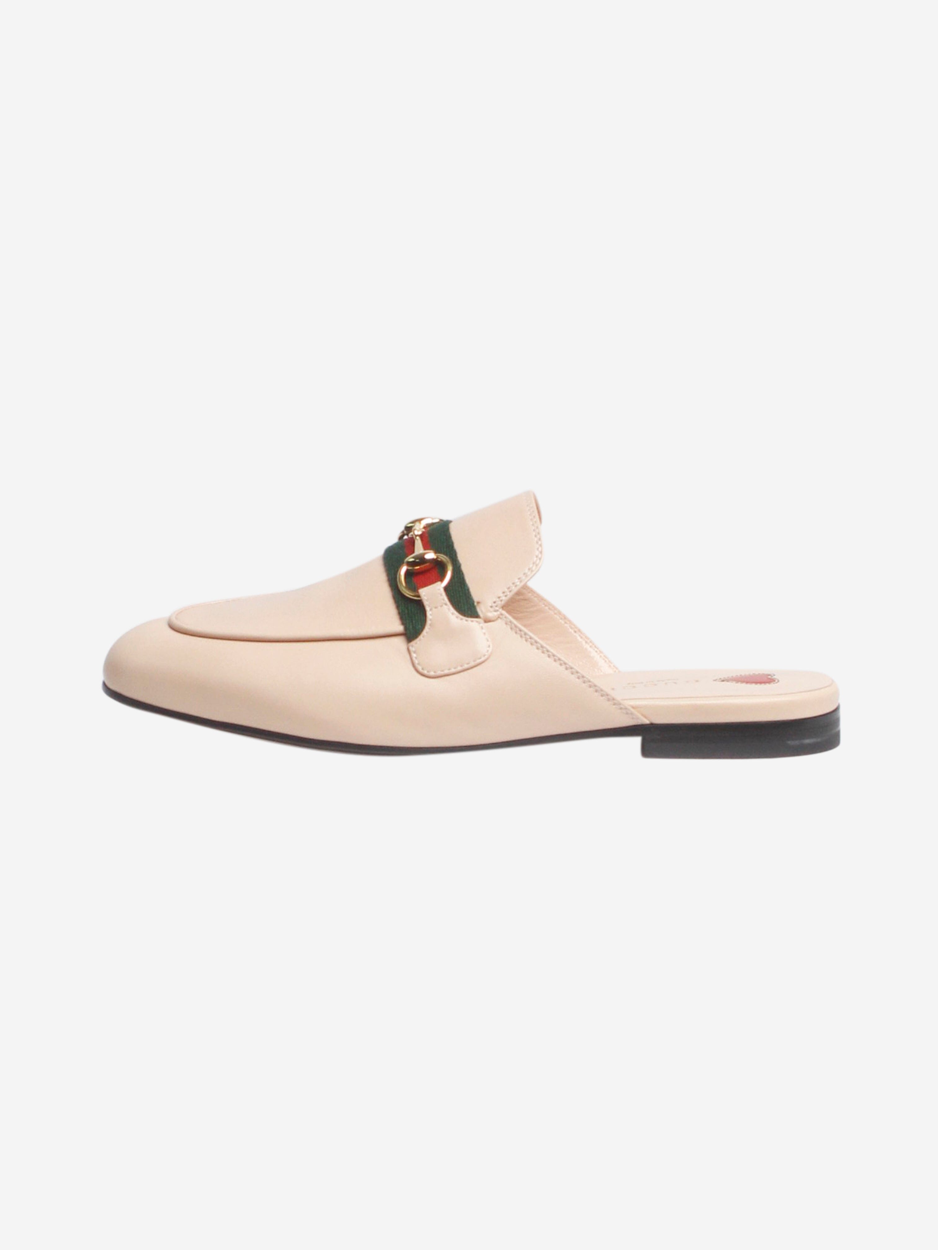 Blush Pink Horsebit Leather Mules - Women's Size EU 37.5 (US 7) - Comfortable Slip-On Loafers for Casual Outfits & Office Wear