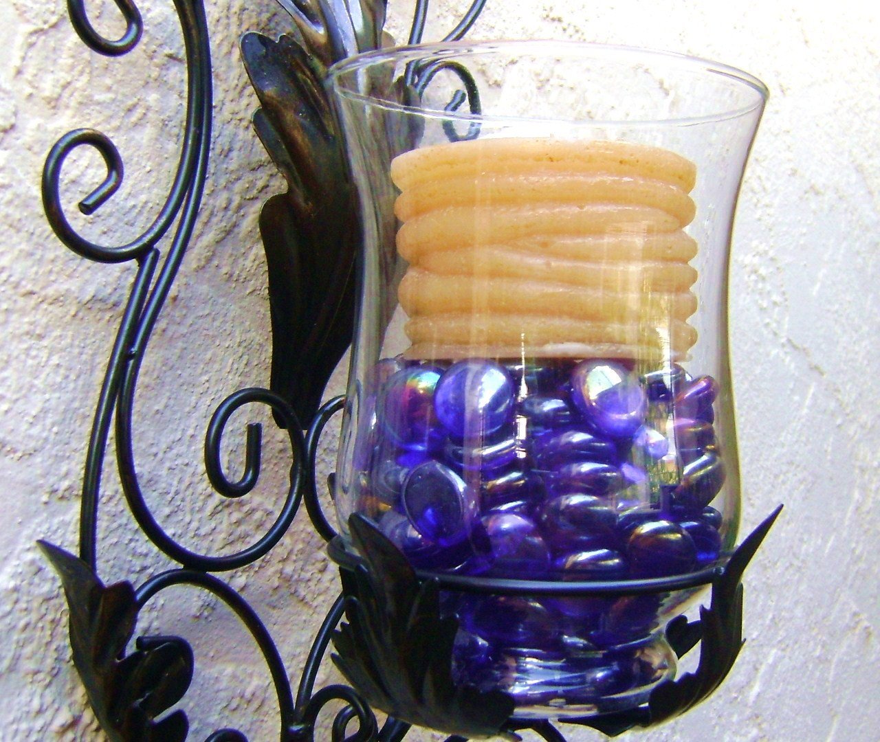 Cobalt Blue Iridescent Glass Gems - 2 LB Vase Fillers for Home Decor, Wedding Centerpieces & Floral Arrangements
