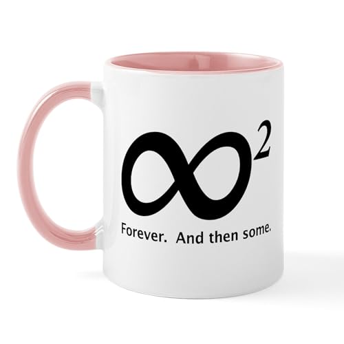 White/Pink Inside - INFINITY SQUARED Mug