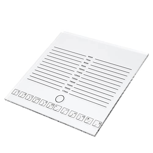 Uxsiya Large Eyelash Extension Tray - 12 Curvature Styles, Double Row Anti-Drop Design, Washable PP Plastic Lash Tray for Beginners & Professionals | Perfect for Eyelash Salons, DIY Home Use, and Beauty Professionals
