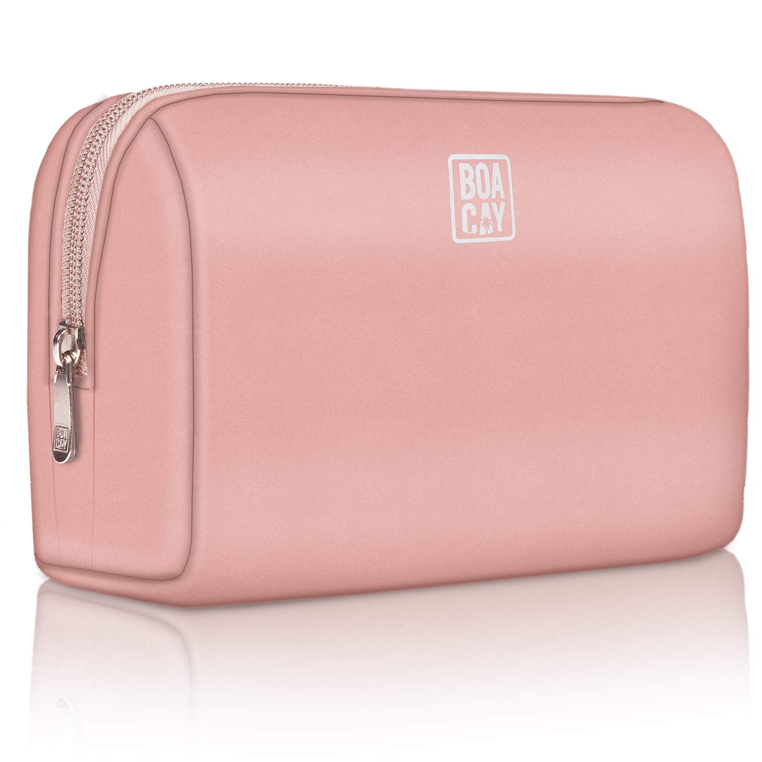 BOACAY Small Makeup Bag for Women | Travel Cosmetic Pouch with Zipper | Toiletry Organizer for Purse | Compact Case for Accessories & Brushes | Perfect for Travel, Gym & Daily Use