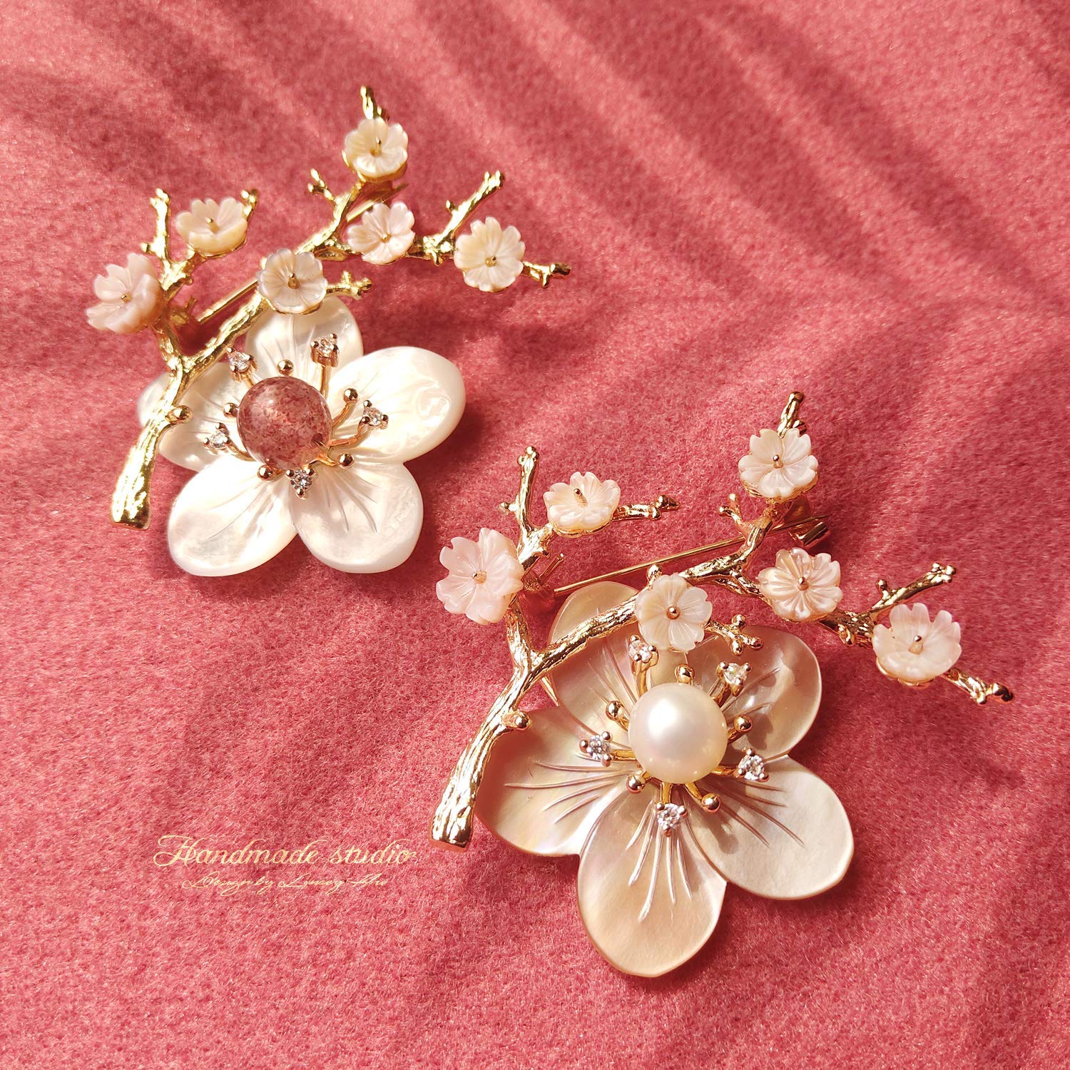 Elegant Crystal & Rhinestone Flower Brooches for Women - Pink Blossom Fashion Jewelry Pins for Birthday, Party, Wedding & New Year Gifts | Perfect for Dresses, Coats, Scarves & Formal Occasions