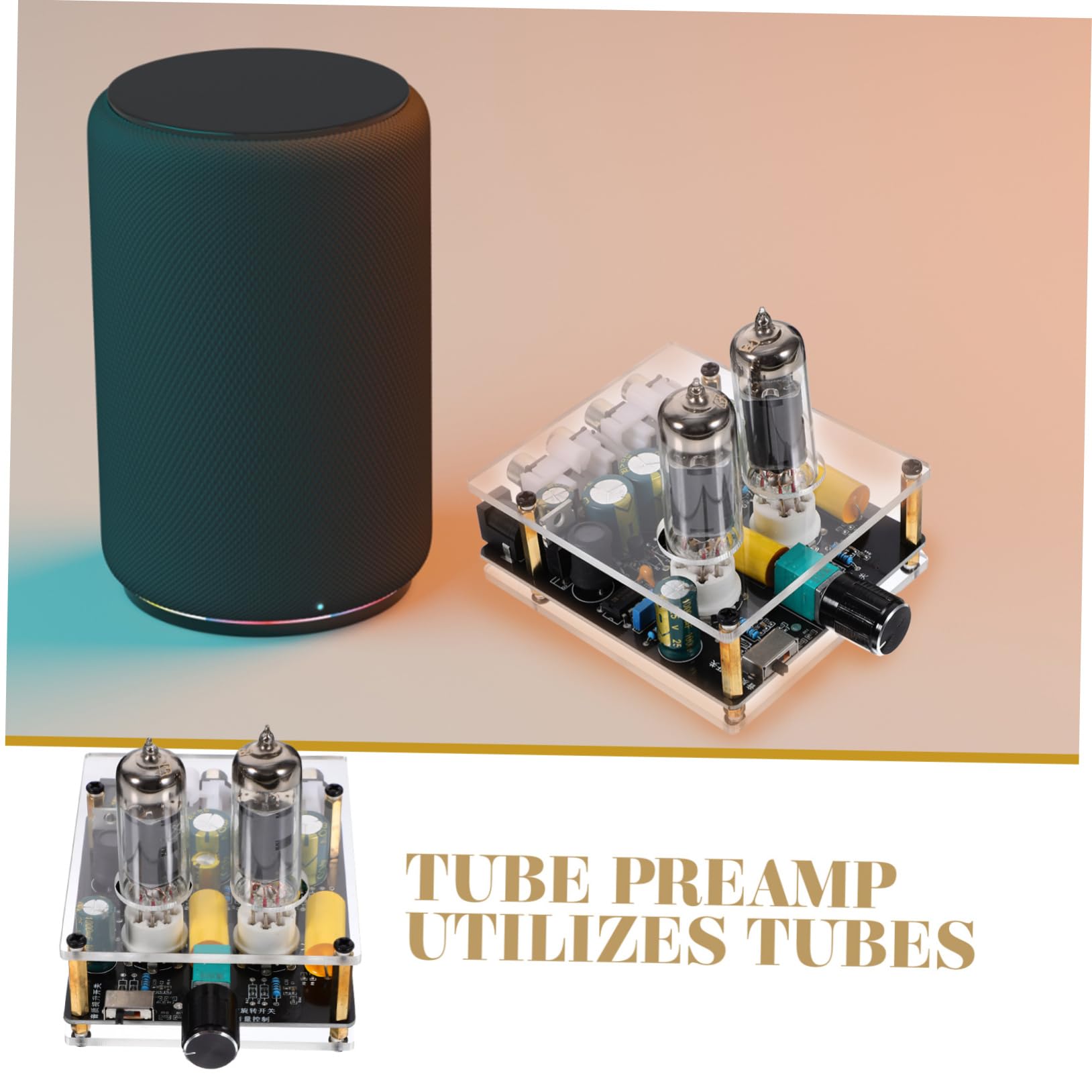 ARTIBETTER Vacuum Tube Preamp Stereo Phono Preamplifier Board for Turntable & Record Player - High-Fidelity Audio Enhancement for Vinyl Lovers & Home Theater Systems