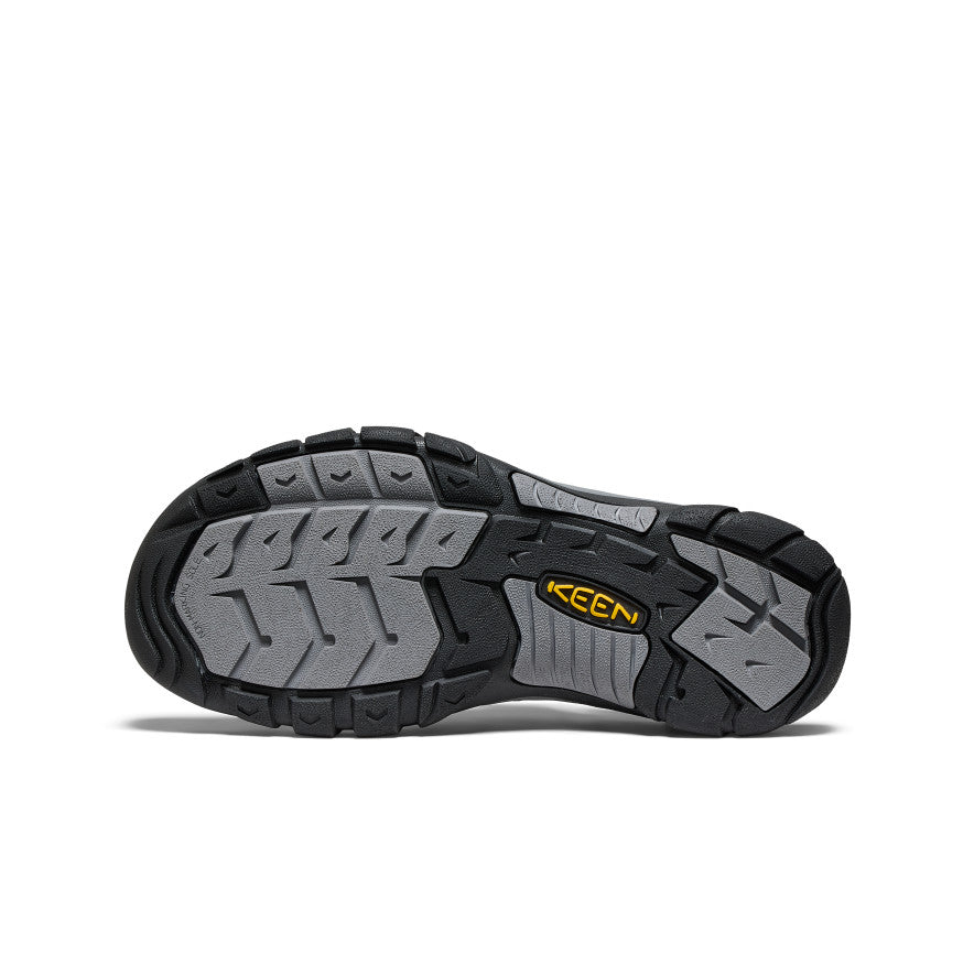 Men's Newport Leather Sandal - Comfortable & Stylish Black/Steel Grey Sandals for Casual Wear & Outdoor Activities