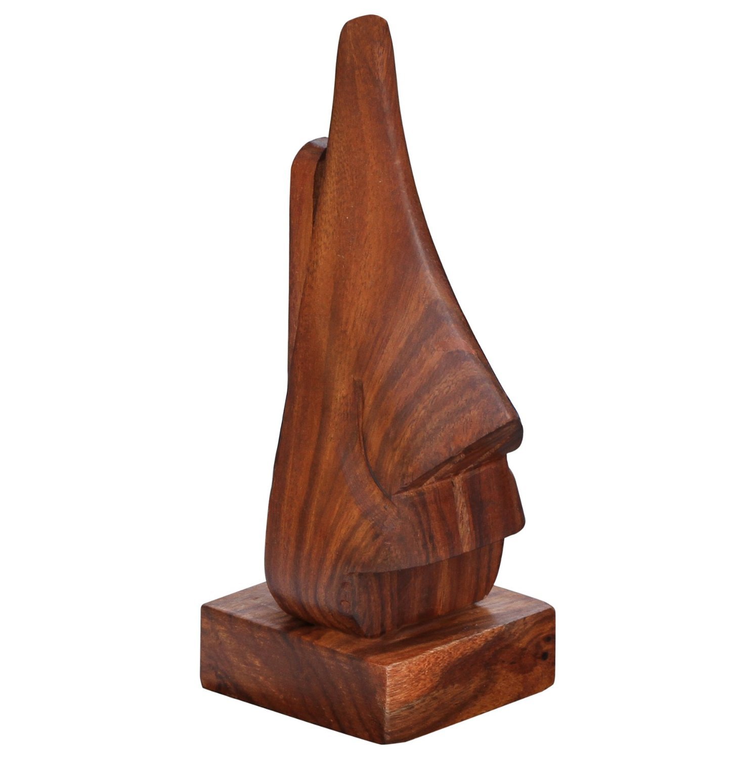Handmade Wooden Eyeglass Holder - Nose Shaped Spectacle Stand for Dressing Table & Desk | Stylish Glasses Organizer for Home & Office Use
