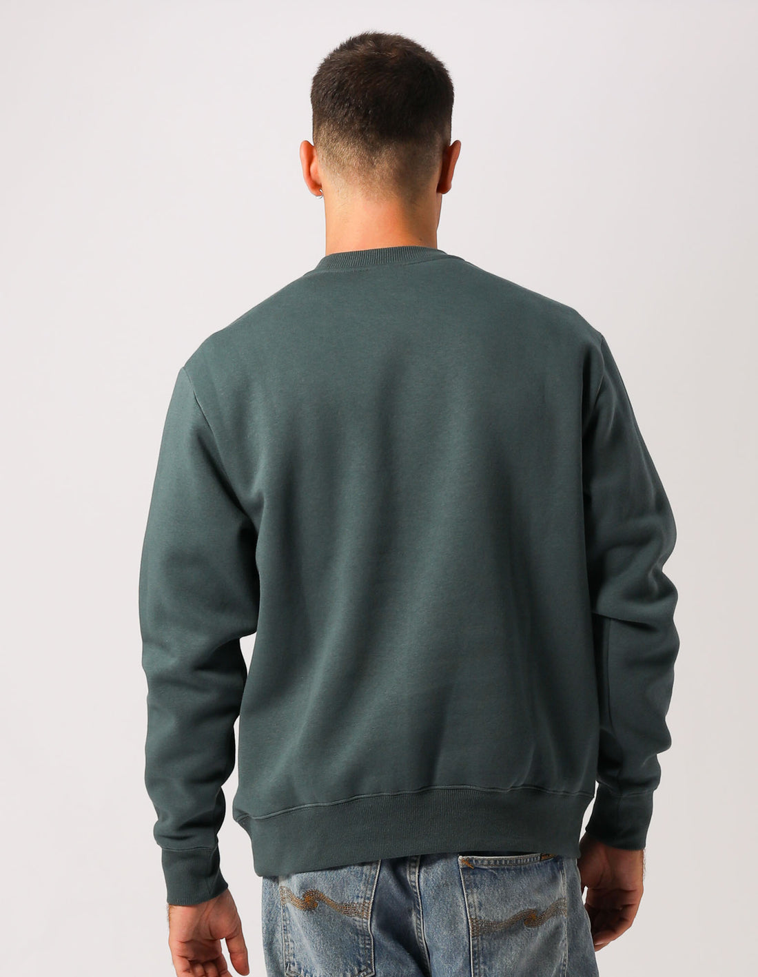 Russell Athletic Men's Arch Bottlebrush Crewneck Sweatshirt | Soft Cotton Pullover for Casual Wear, Gym & Outdoor Activities