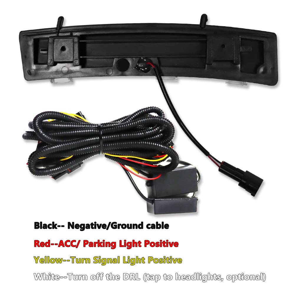 2006-2009 Nissan 350Z LED Side Marker DRL Assembly - White/Amber Switchback Daytime Running Lights & Turn Signals - Front Bumper Reflector Upgrade for Enhanced Visibility & Style