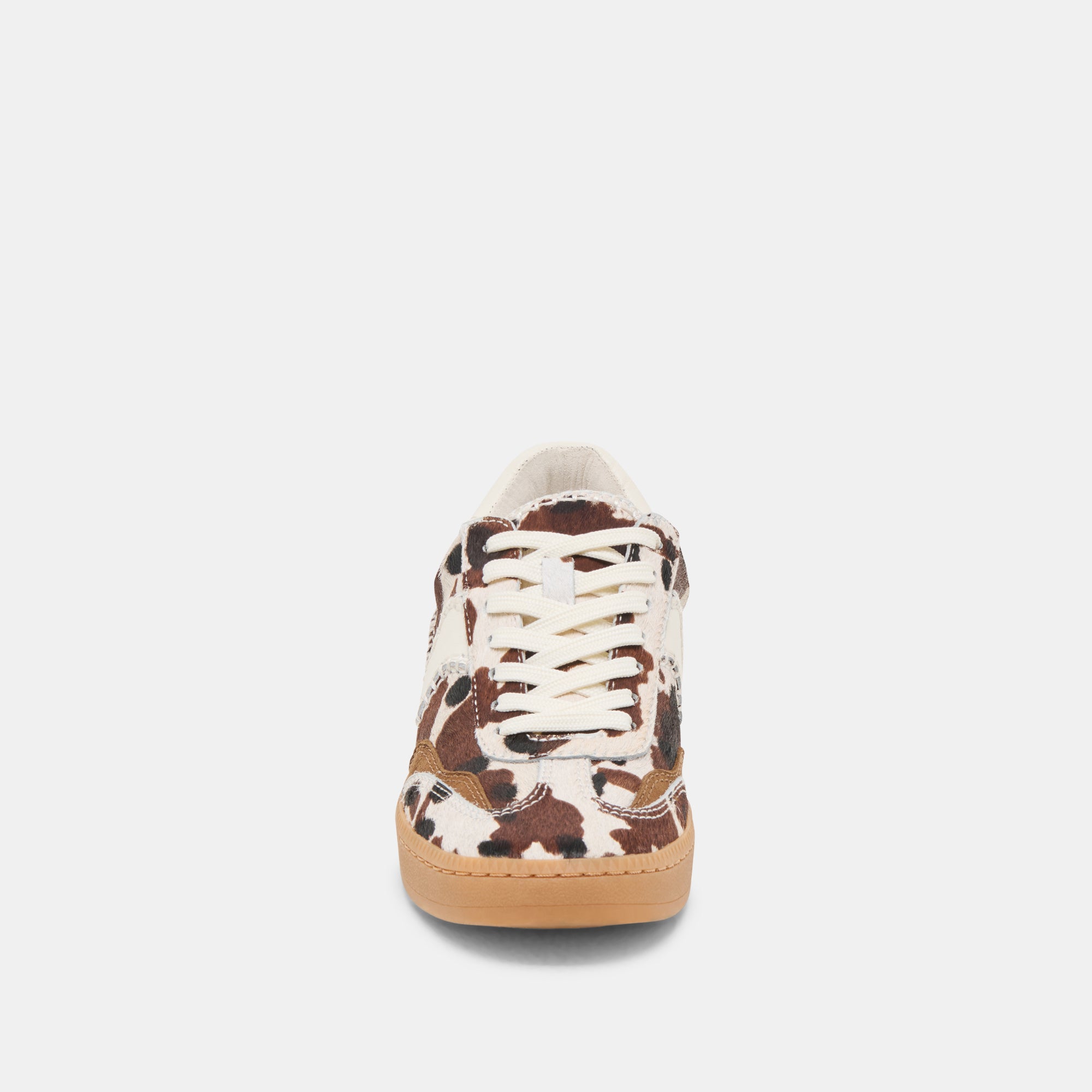 Stylish Notice Stitch Sneakers in Cocoa Taurus Calf Hair - Perfect for Casual Outings & Everyday Comfort