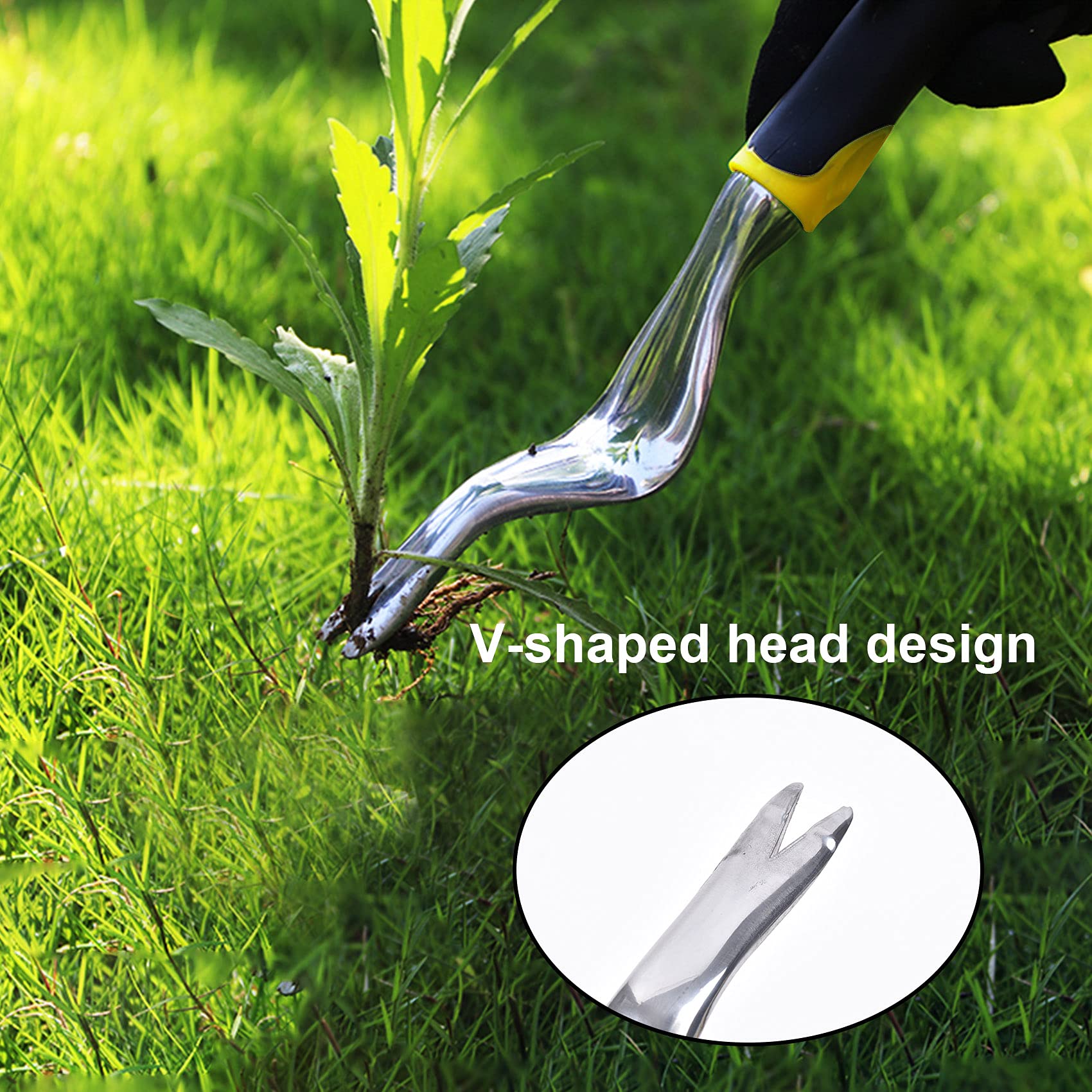 Manual Hand Weed Puller Tool - Ergonomic Weeding Tool for Garden, Farm & Lawn | Efficient Weed Removal & Transplanting | Perfect Gardening Gift for Men & Women | Ideal for Home Gardens, Farms & Landscaping