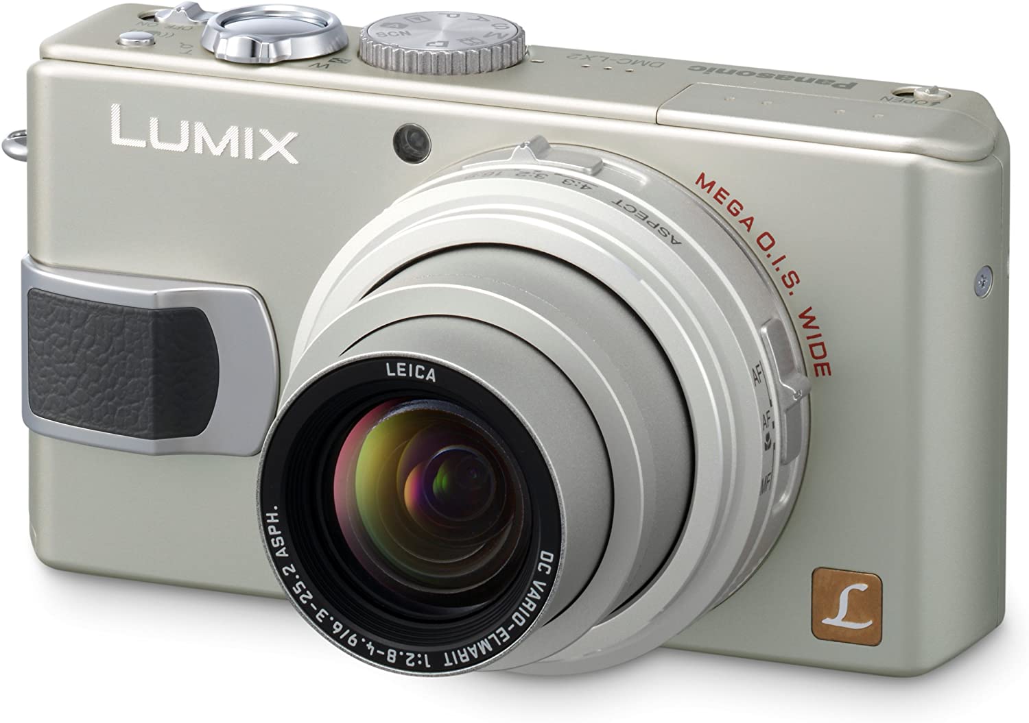 Panasonic Lumix DMC LX2 10.2MP Digital Camera with 4x Optical Zoom - Silver | Compact Travel Camera for Vlogging, Street Photography & Everyday Use