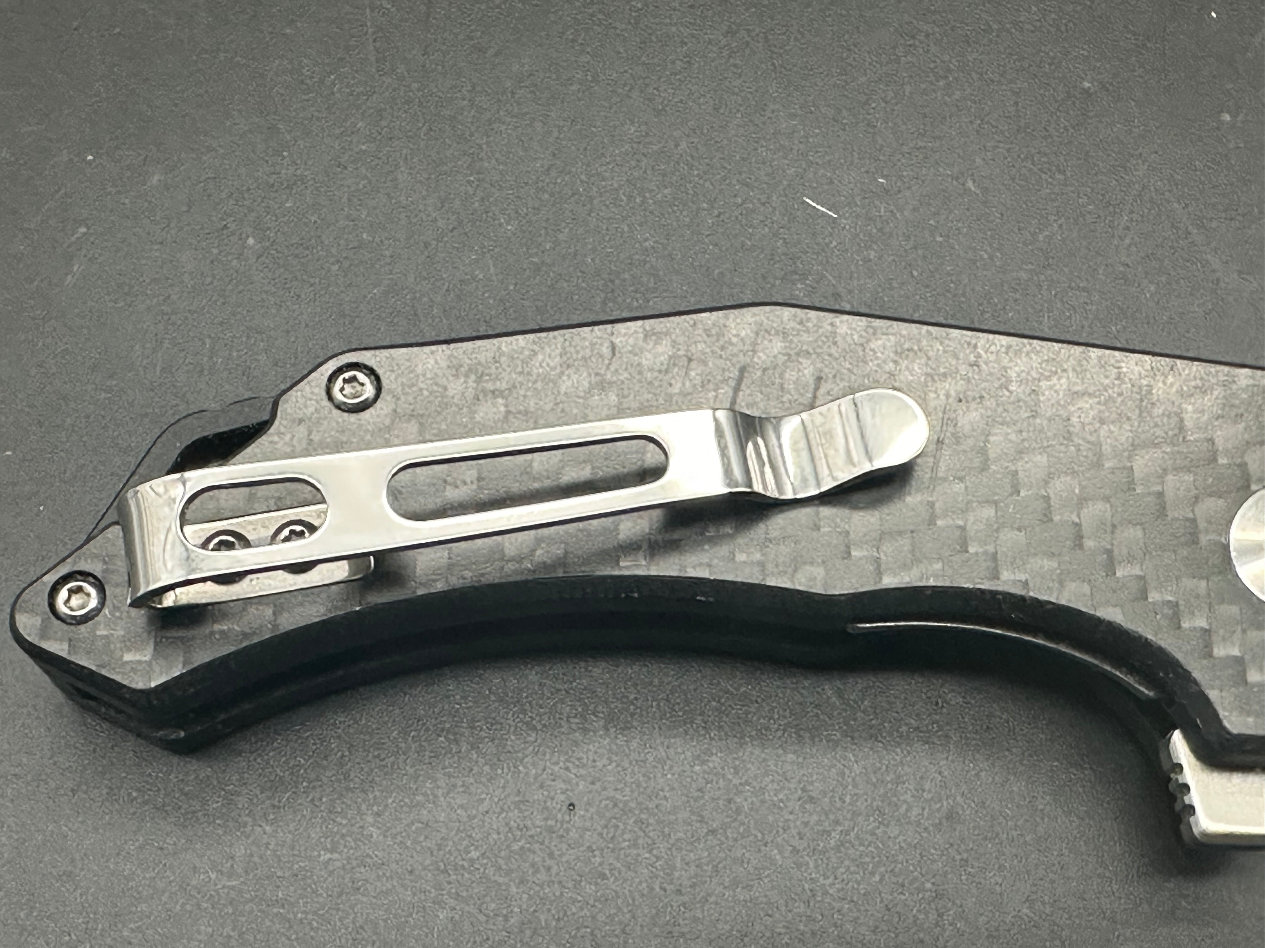 GANZO Firebird FH61 Folding Knife - D2 Steel Blade, Carbon Fiber Scales, Liner Lock - EDC Pocket Knife for Camping, Hiking & Outdoor Adventures