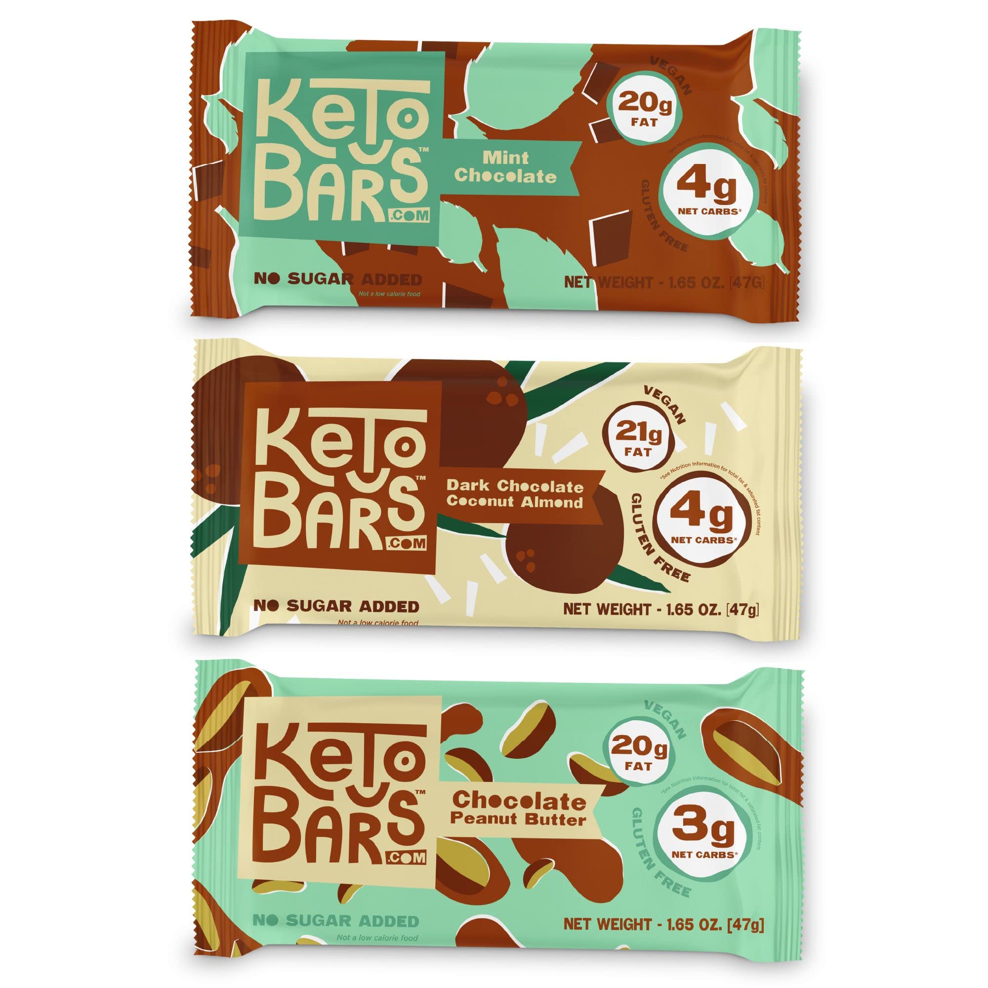 Original Keto Snack Bars - Low Carb, No Sugar, High in Ketogenic Fats | Keto Diet Friendly Snacks with Simple Ingredients (12 Pack, 1.65 oz) | Perfect for On-the-Go Energy & Weight Management