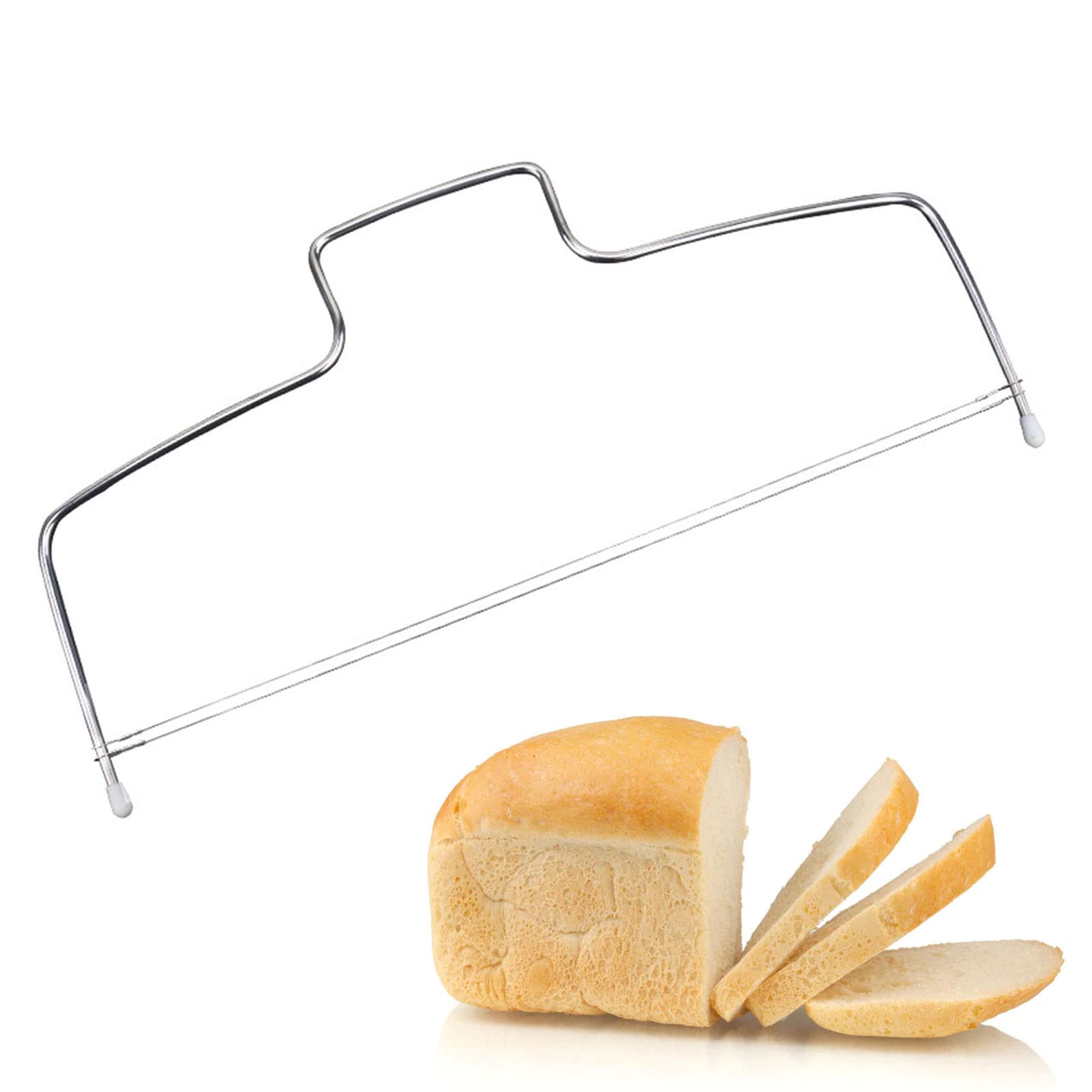 Stainless Steel 8-Gear Adjustable Cake Cutter & Leveler - Dual Wire Cake Slicer for Perfect Baking Layers | Ideal for Wedding Cakes, Birthday Cakes & Professional Baking Tools