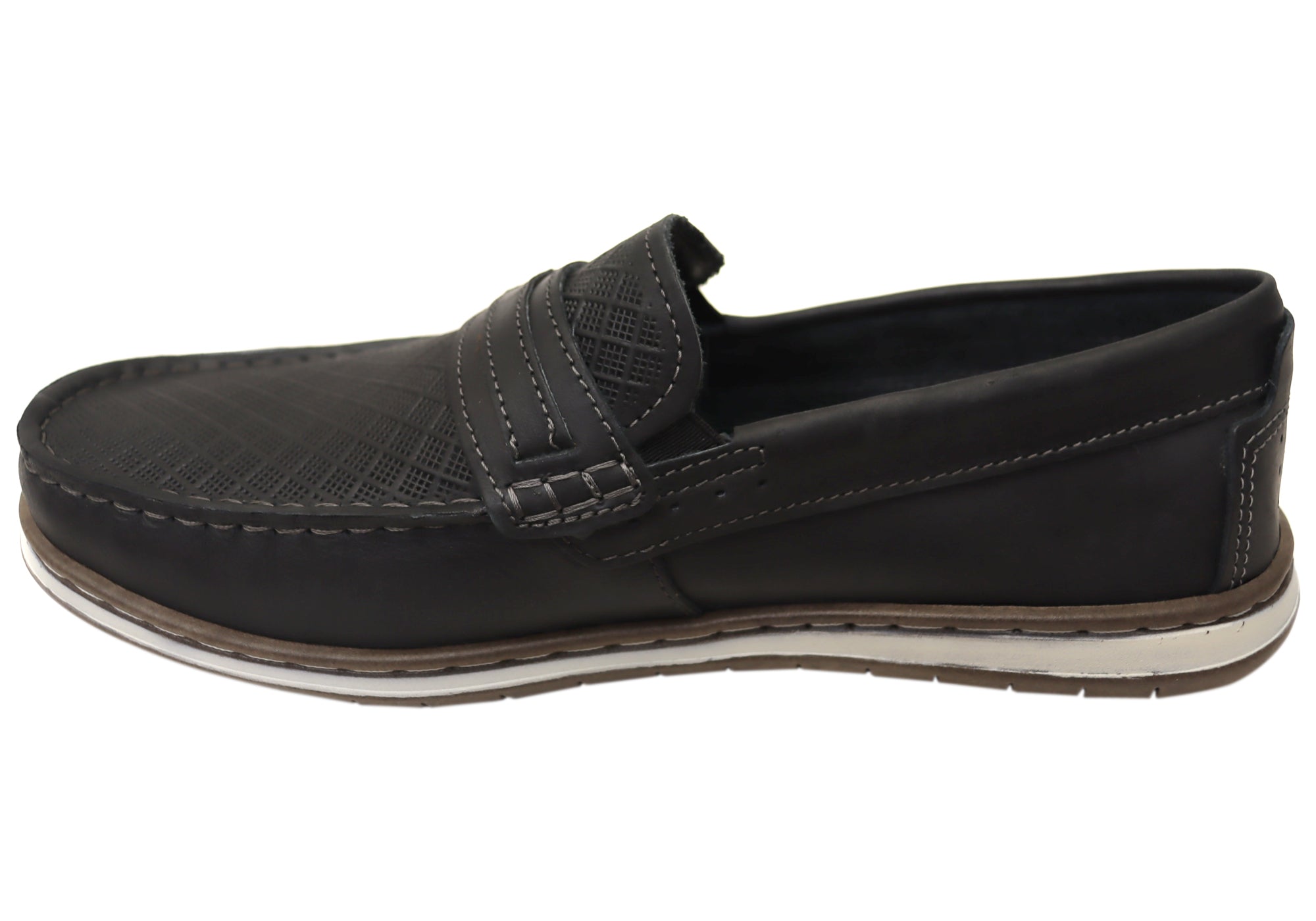 Premium Men's Leather Loafers - Handcrafted in Brazil - Comfortable Slip-On Dress Shoes for Business Casual & Travel - Pegada Monti Collection