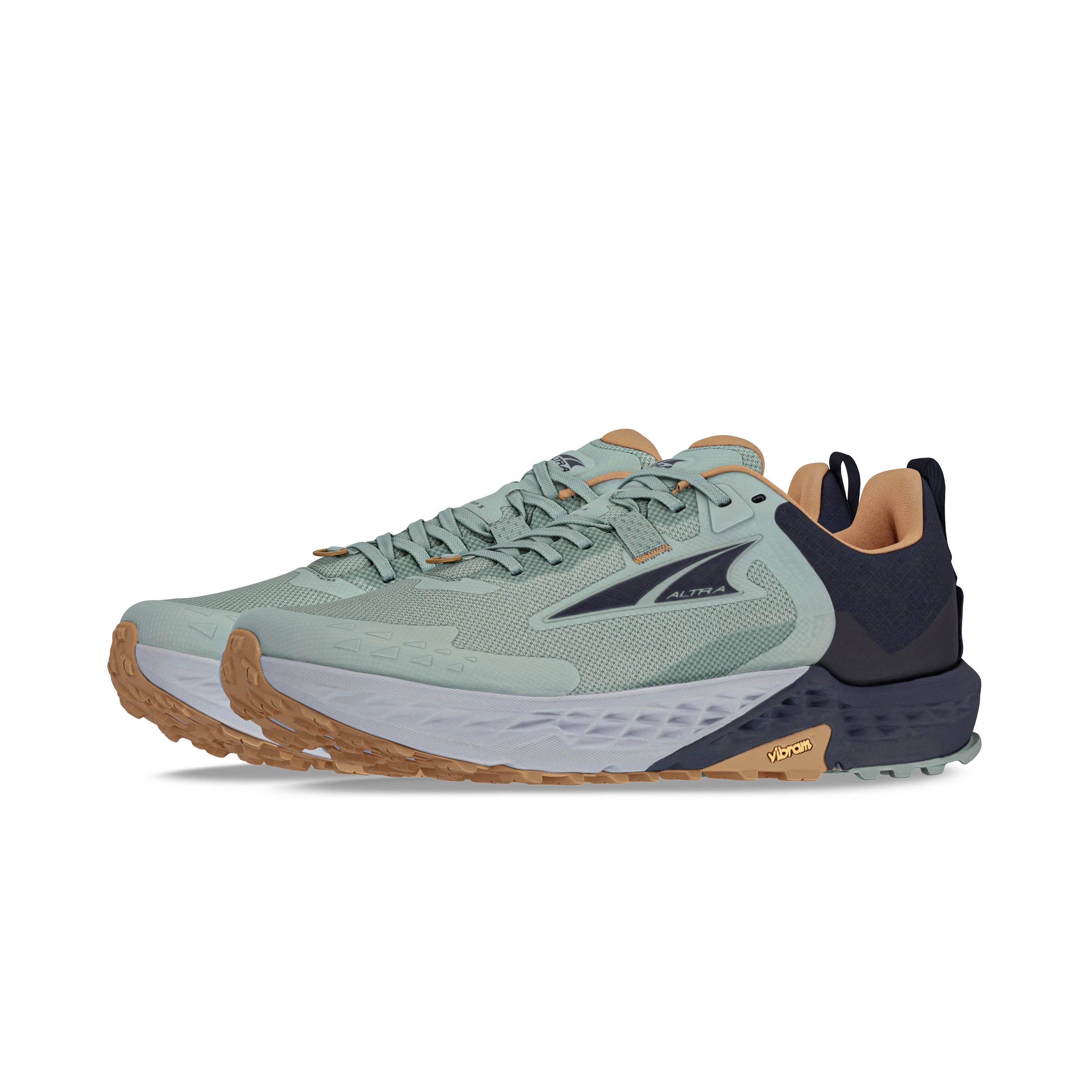 Altra Men's Timp 5 Trail Running Shoes - Lightweight Green/Gray Hiking Shoes for Men - Perfect for Trail Running, Hiking & Outdoor Adventures