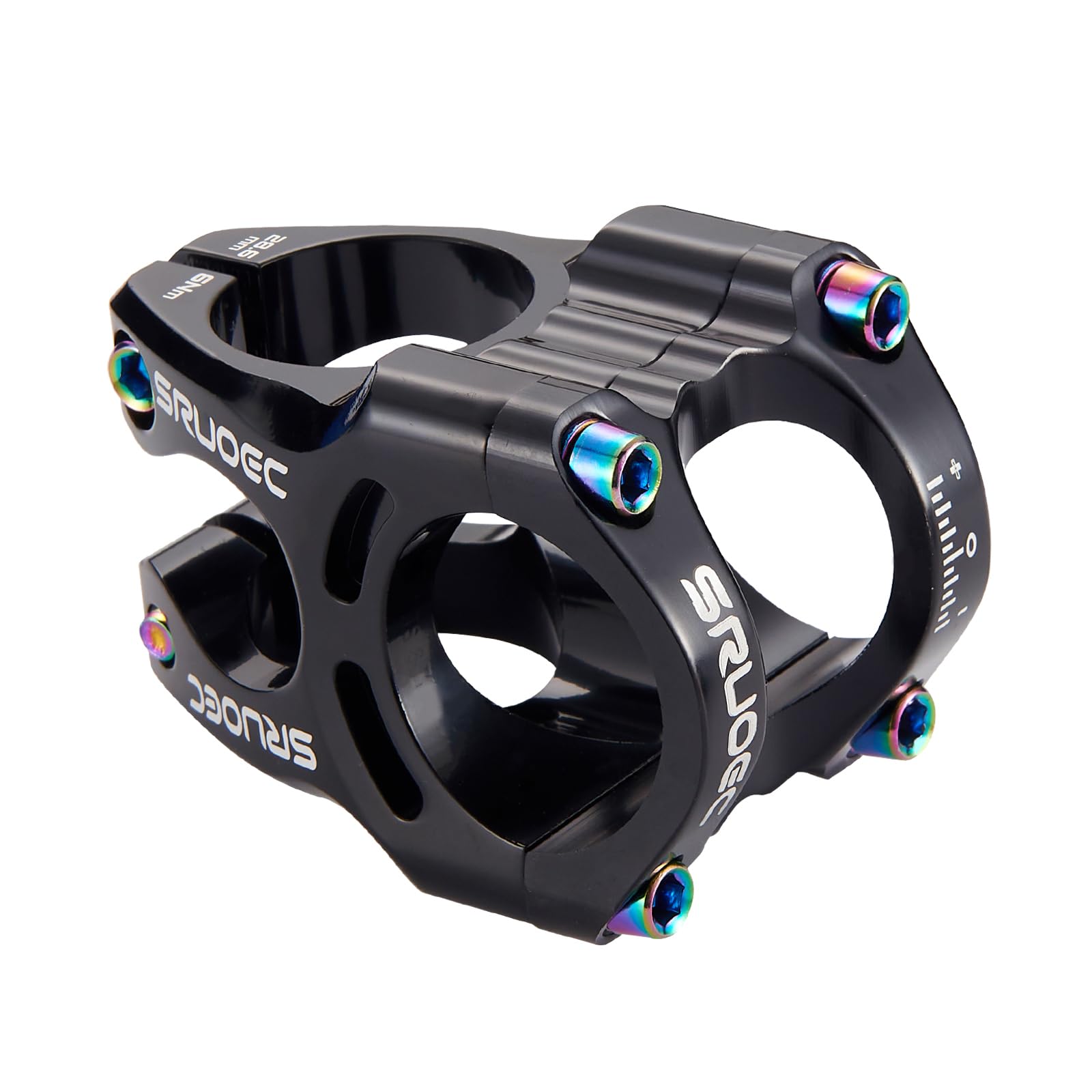 31.8 x 28.6mm Bike Stems - 35mm Short Handlebar Mountain Bike Stem for Road Bikes, MTB, BMX, Fixed Gear & Track Bikes | Lightweight Aluminum Alloy Cycling Stem for Downhill Racing & Urban Commuting