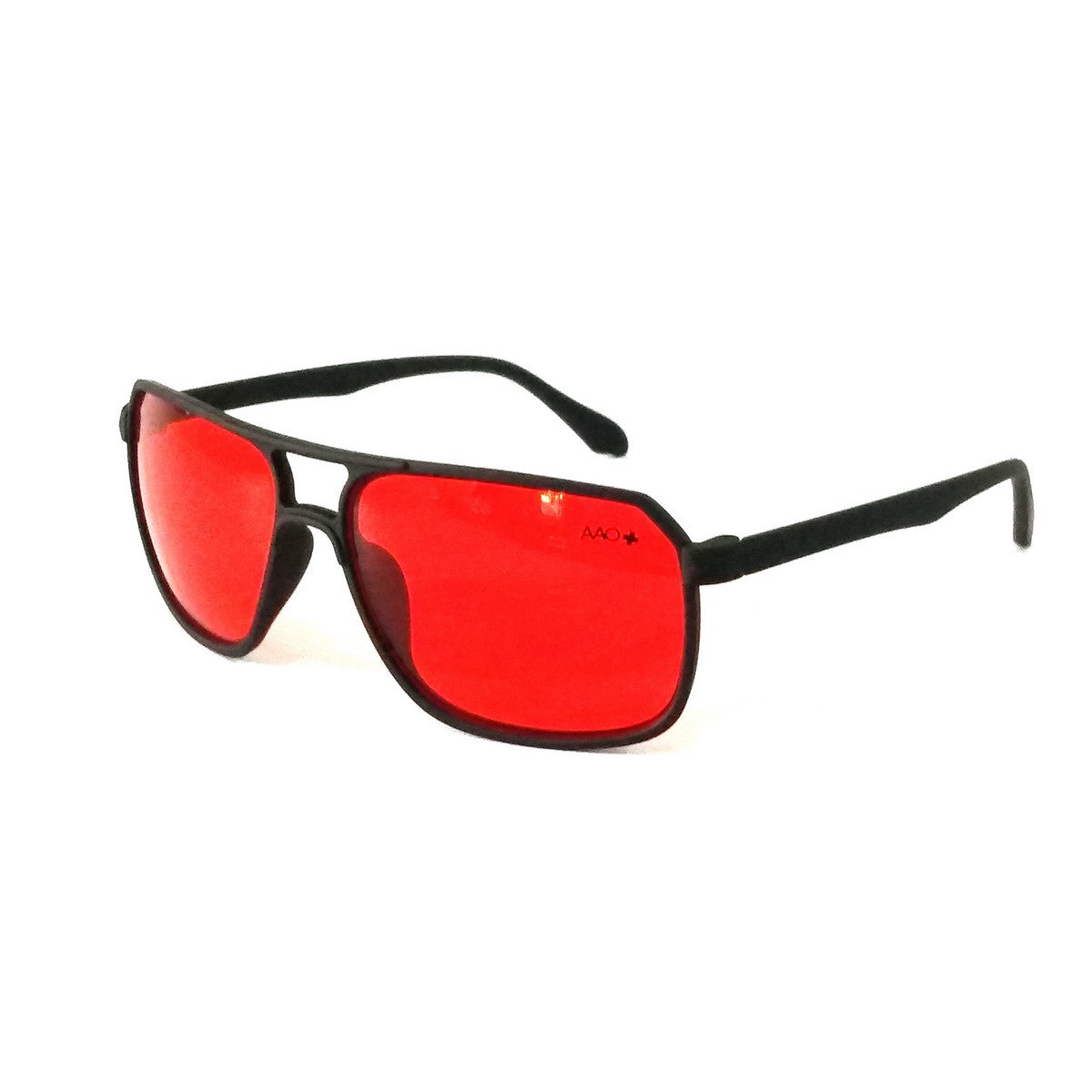 Stylish Red Lens Rectangle Sunglasses for Men & Women - UV Protection Fashion Shades - Perfect for Driving, Beach, and Outdoor Activities
