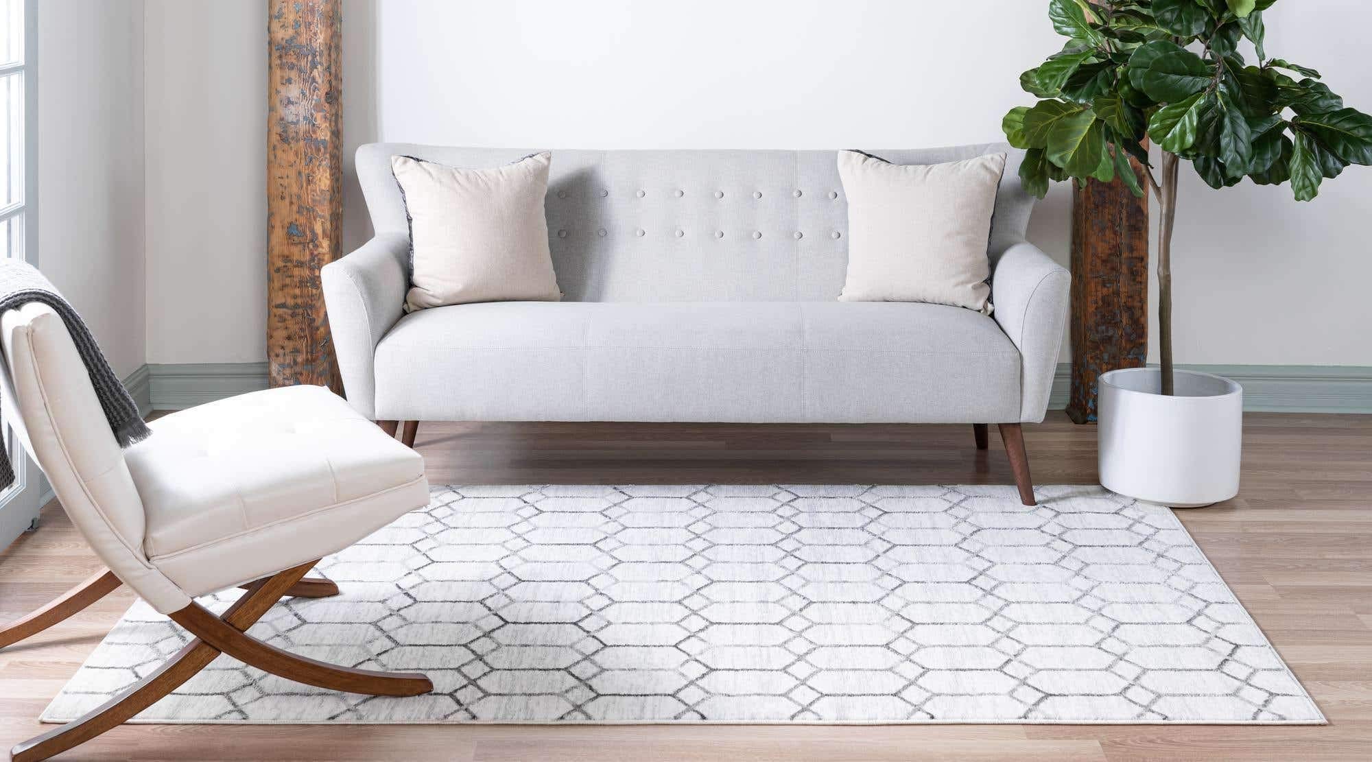 Unique Loom Matrix Trellis Collection Area Rug - 9'10