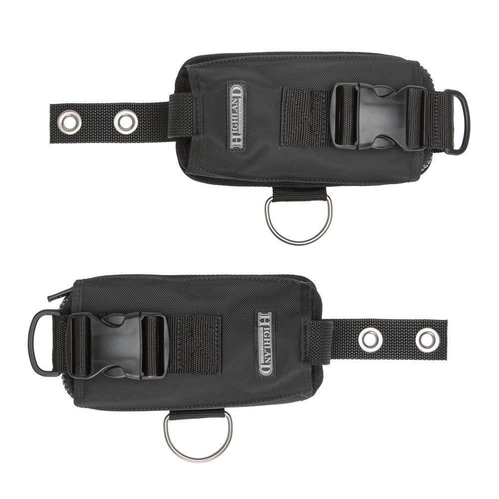 XS Scuba Highland Side-Slide Weight Pockets for Scuba Diving - Secure & Adjustable Dive Weights for Comfortable Underwater Exploration