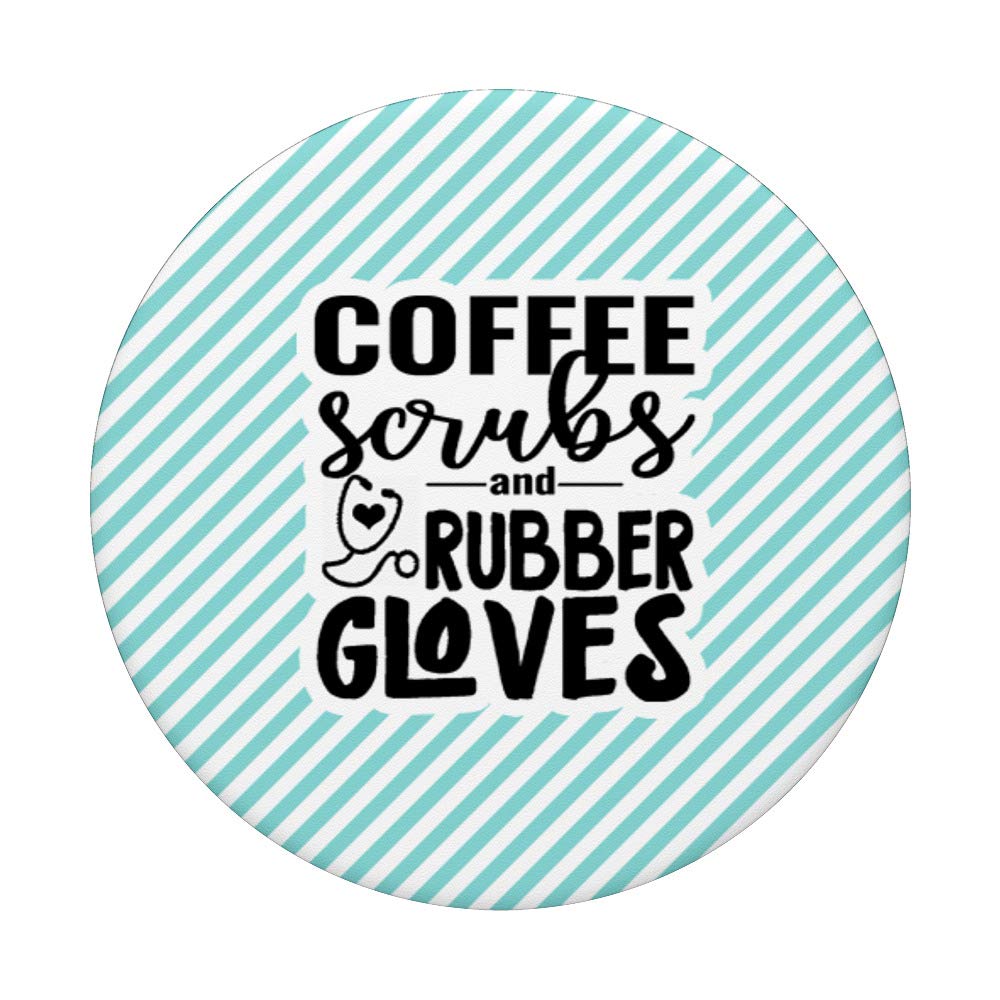 Exfoliating Coffee Body Scrub - Perfect Gift for Nurses & Healthcare Workers | PopSockets Swappable Phone Grip for iPhone & Android | Spa Day & On-the-Go Essentials
