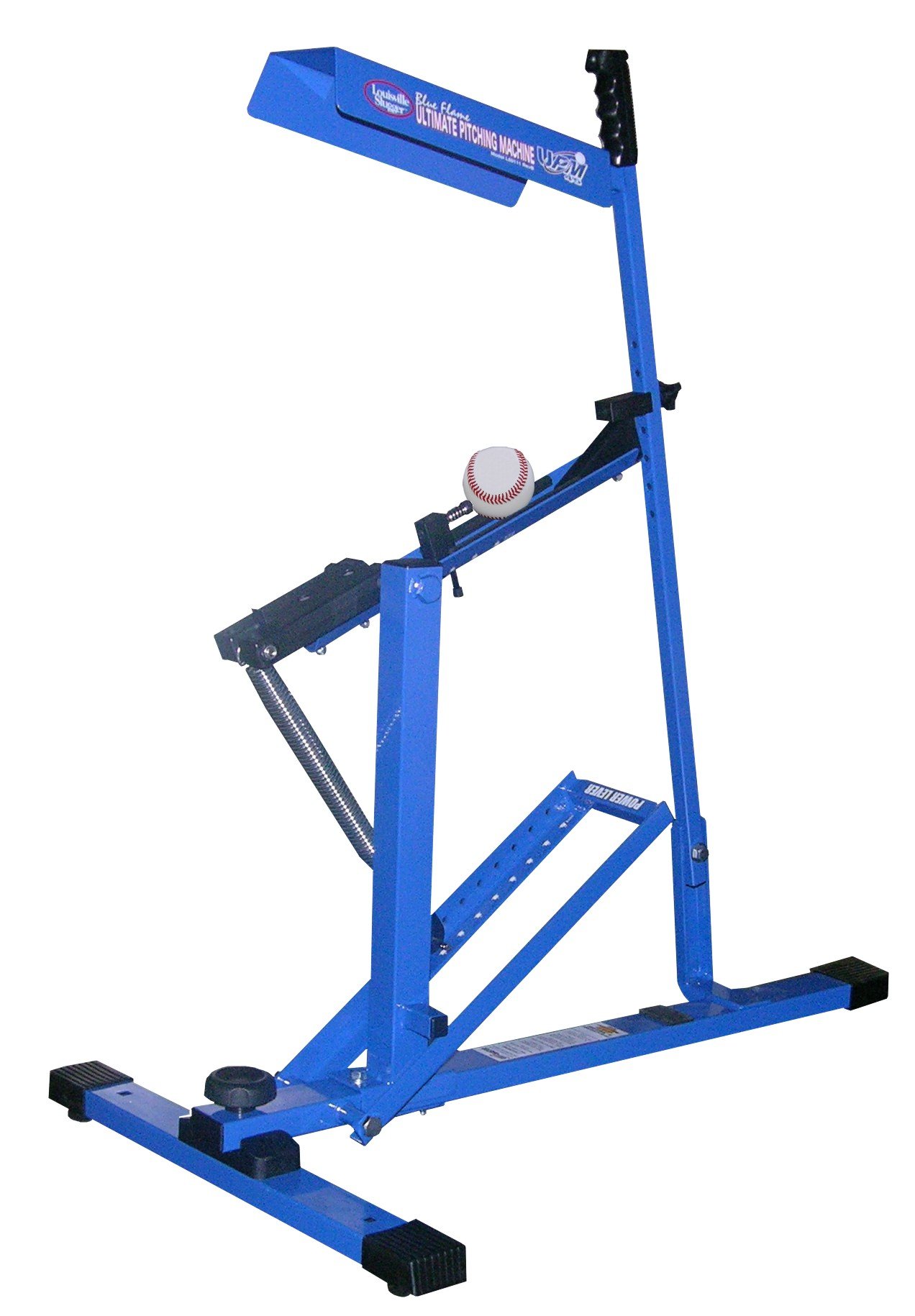 Louisville Slugger Blue Flame Baseball Pitching Machine for Training & Practice – Perfect for Batting Drills, Softball, and Baseball Practice at Home or Field