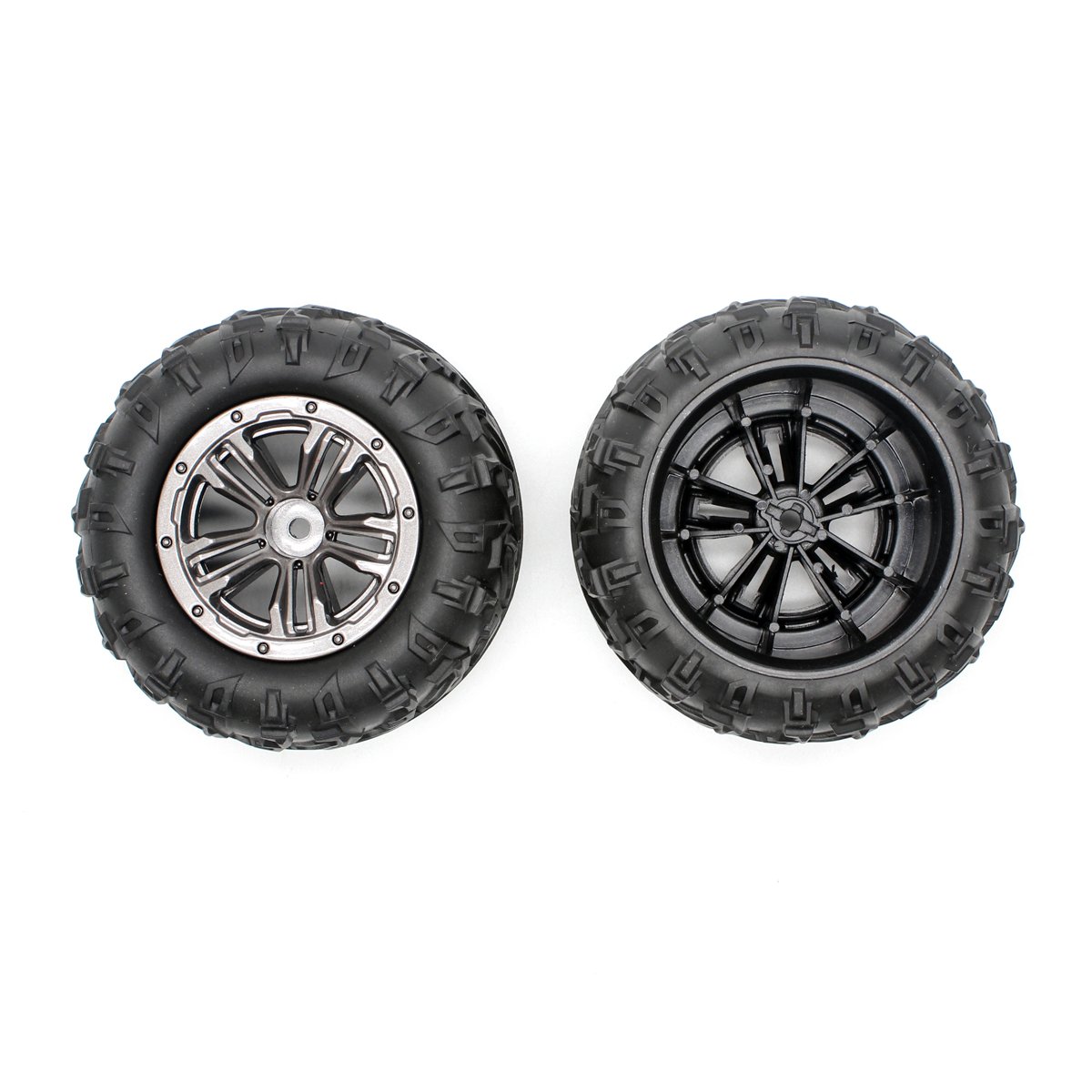 Hosim RC Car Tires Replacement Wheels 30-ZJ02 9130 9135 9136 9137 9138 Q903 Spare Parts (2 Pack) - Compatible with Off-Road RC Cars, Trucks & Buggies for Racing, Crawling & Backyard Driving
