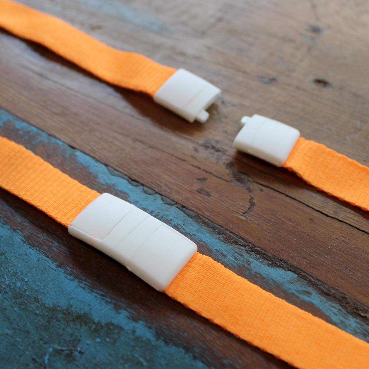 12 Pack Neon Lanyards with Badge Holder - Breakaway Clasp for ID Cards & Event Passes