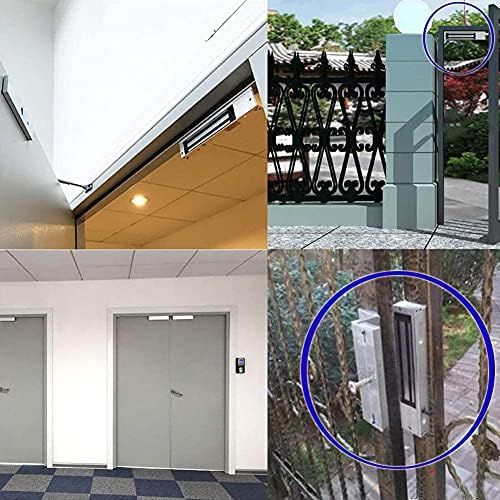 12V 300kg Heavy Duty Electric Door Lock - Stainless Steel Magnetic Strike for Double Unlocking | Waterproof & Durable for Office Buildings, Factory Doors & Security Gates | Ideal for Commercial & Industrial Access Control
