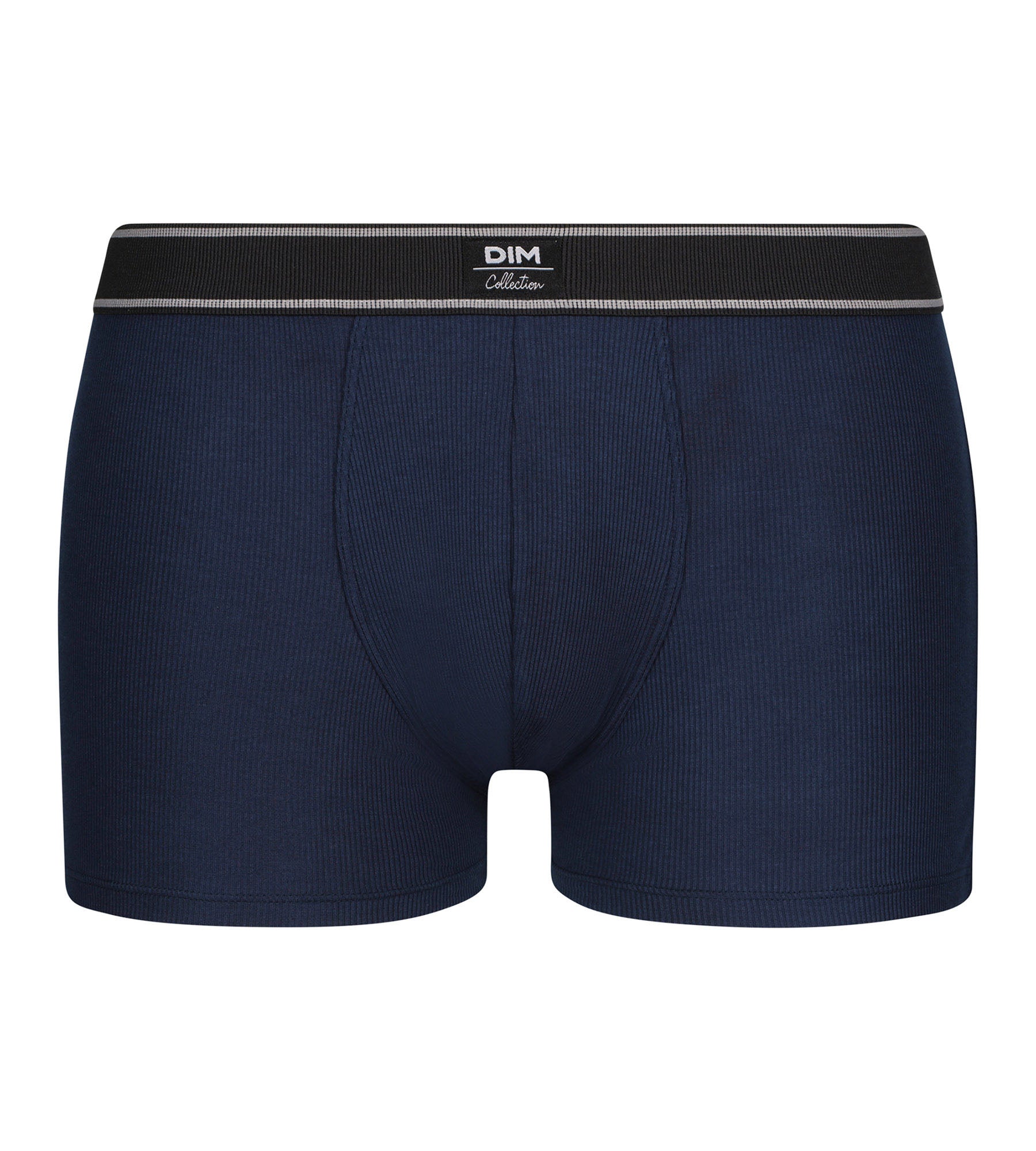 Premium Men's Cotton Modal Boxer Briefs - Dark Blue Ribbed Design for Ultimate Comfort | Perfect for Everyday Wear, Workout & Lounge