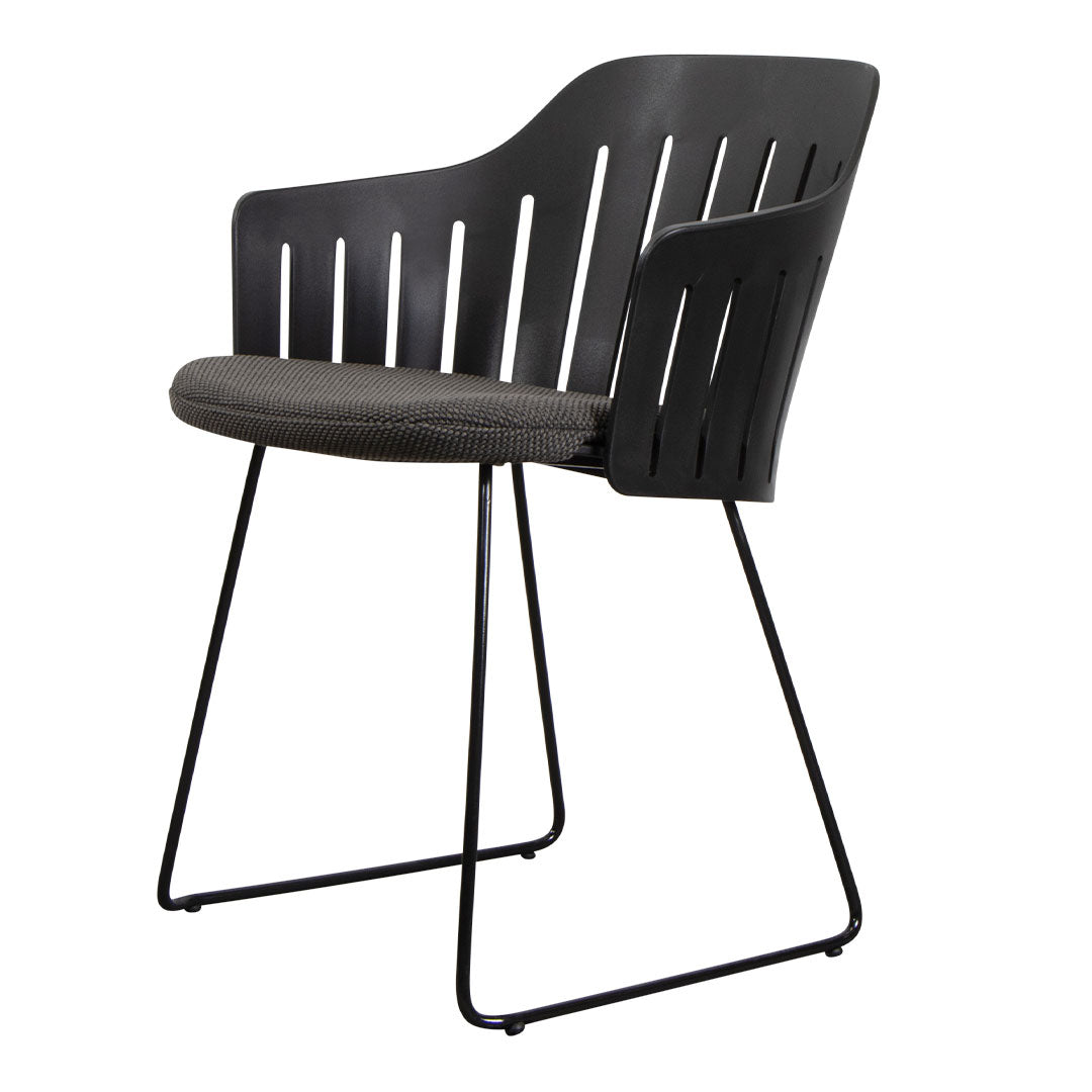 Premium Outdoor Lounge Chair with Sled Base & Comfortable Seat Cushion - Perfect for Patio, Garden, Poolside Relaxation and Backyard Lounging
