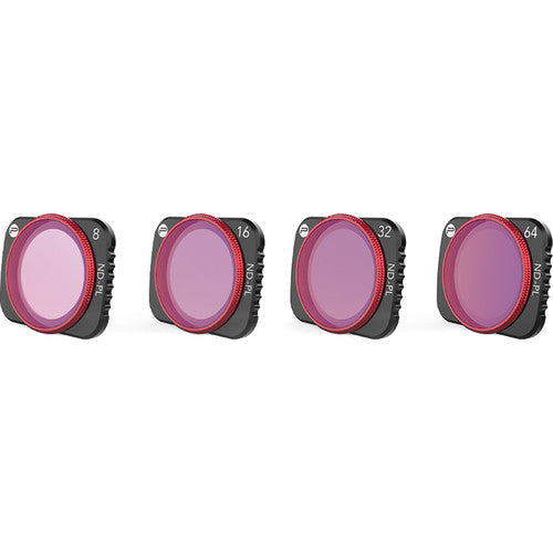 PGYTECH Mavic Air 2 ND PL Filter Set (ND8/16/32/64) - Professional Aerial Photography Filters for DJI Drones - Perfect for Sunny Days, Water Reflections & Landscape Shooting