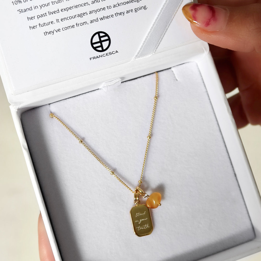 Brooke Blurton Stand in Your Truth Necklace - Inspirational Women's Jewelry for Everyday Wear & Special Occasions
