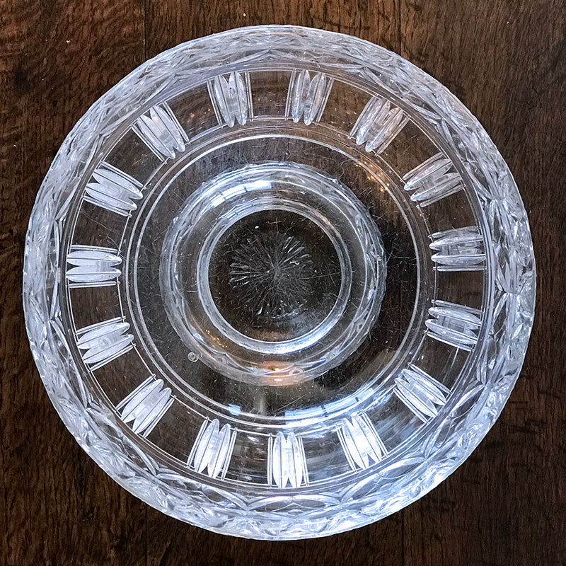 Stuart Crystal Footed Bowl - Elegant Glass Serving Bowl for Desserts, Salads & Entertaining - Perfect for Weddings, Parties & Home Decor